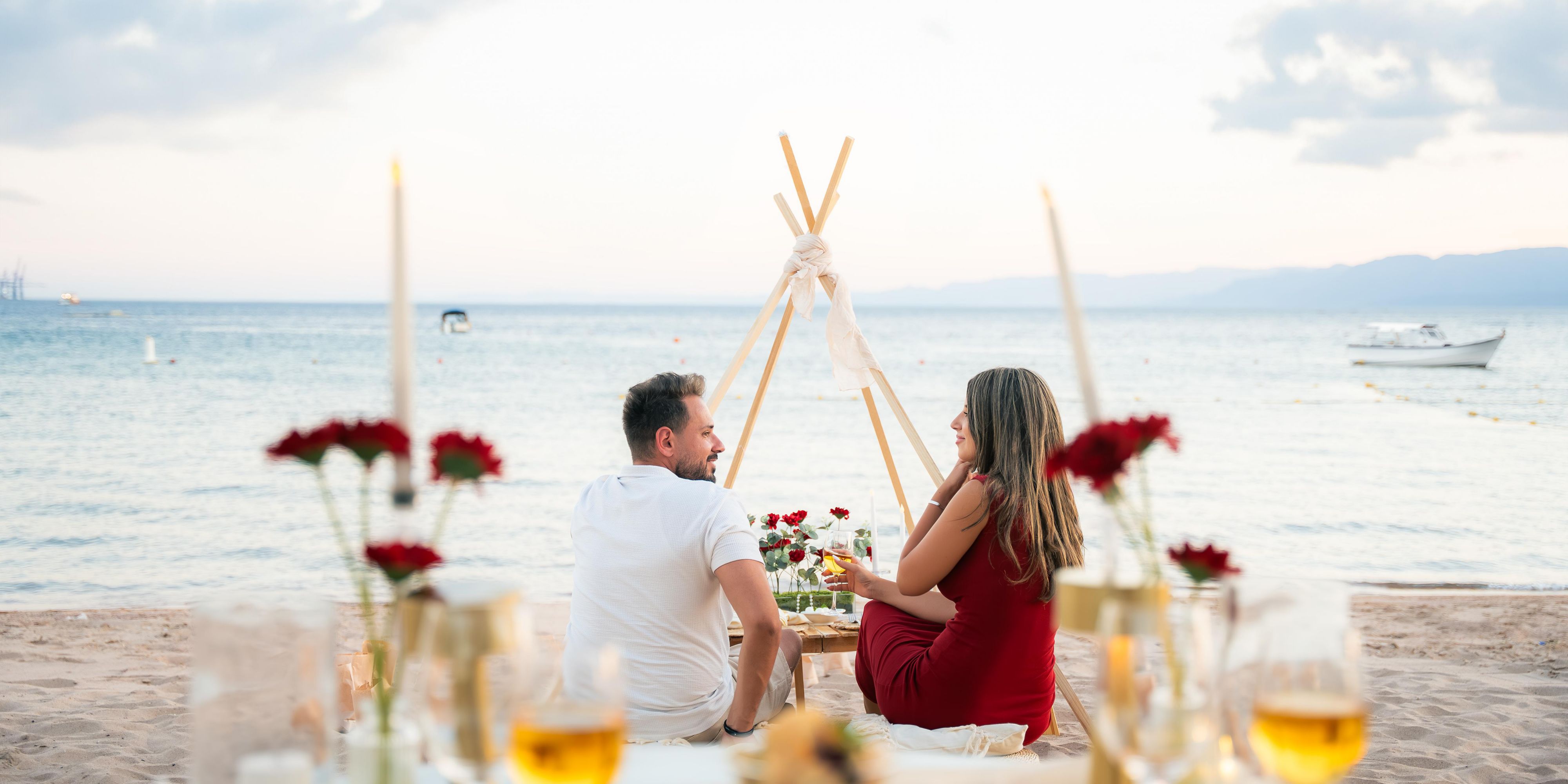 An incredible proposal set against the serene beauty of the Red Sea beach. With the sound of the waves, the glow of sunset and a touch of magic in the air, every detail came together for a moment that defines romance and perfection.

A memory to cherish forever. Forever starts here.
