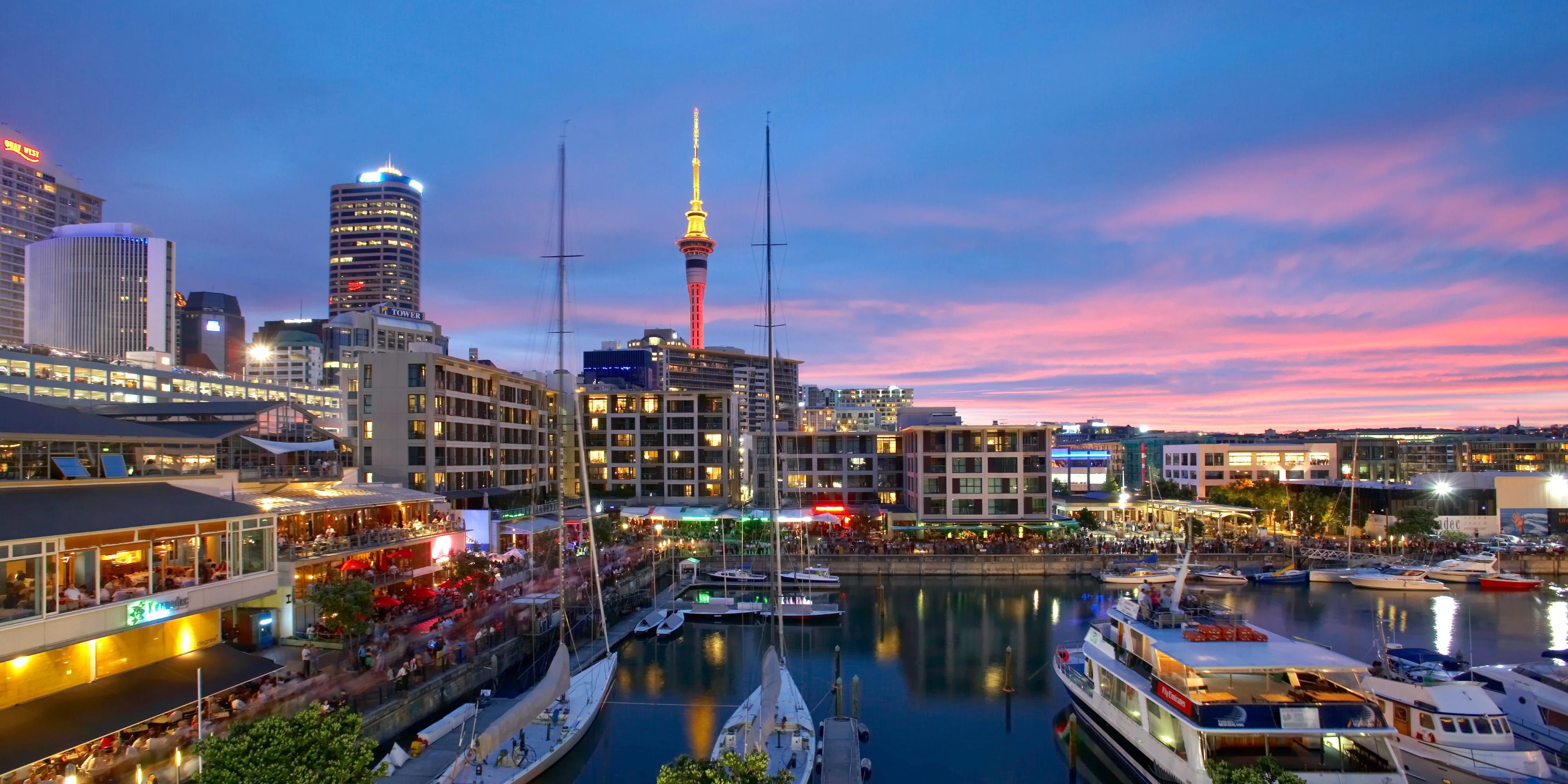 Discover the Viaduct Harbour's culinary scene on the waterfront.