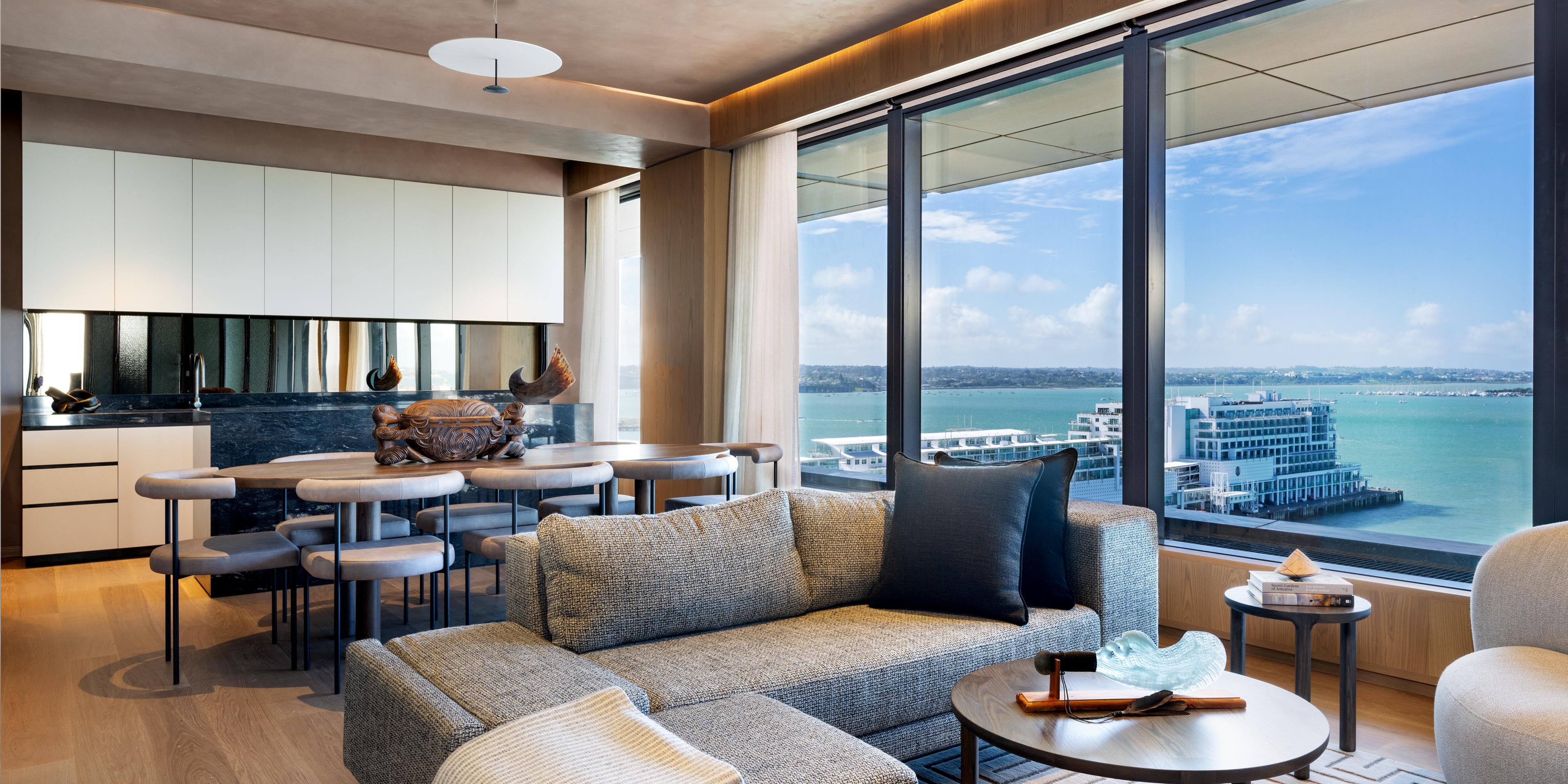 Experience timeless luxury with floor-to-ceiling windows showcasing harbour or cityscape views from every room. Relax on premium bedding and enjoy ensuite bathrooms with rain showers and Byredo amenities. Take our interactive 360 virtual tour and see the elegant stay that awaits. 