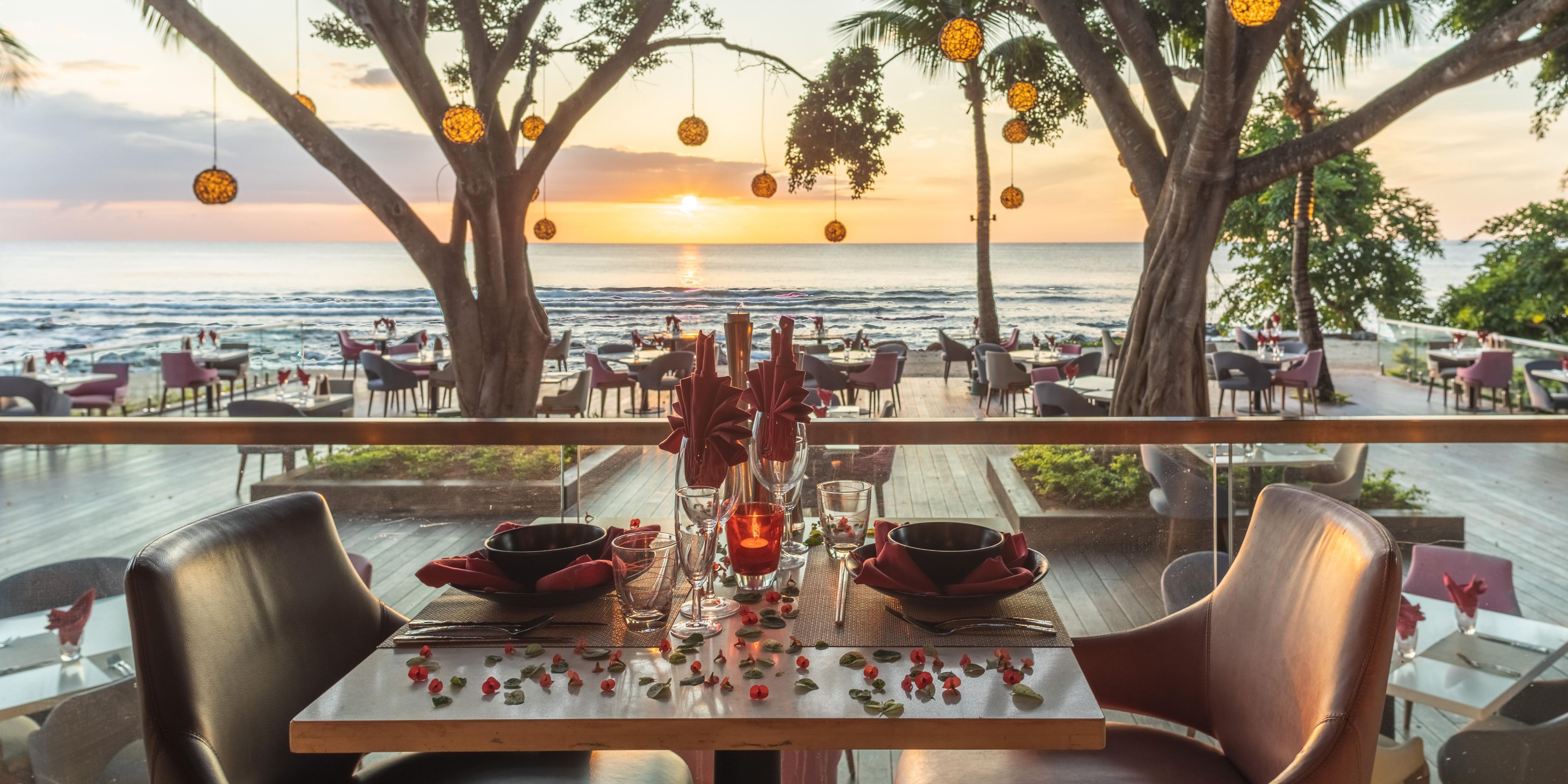 Escape to romance! Beach Dinner under the stars: Indulge in an exquisite 8-course meal with breathtaking sea views in a dreamy setup. Perfect for celebrating special moments.
