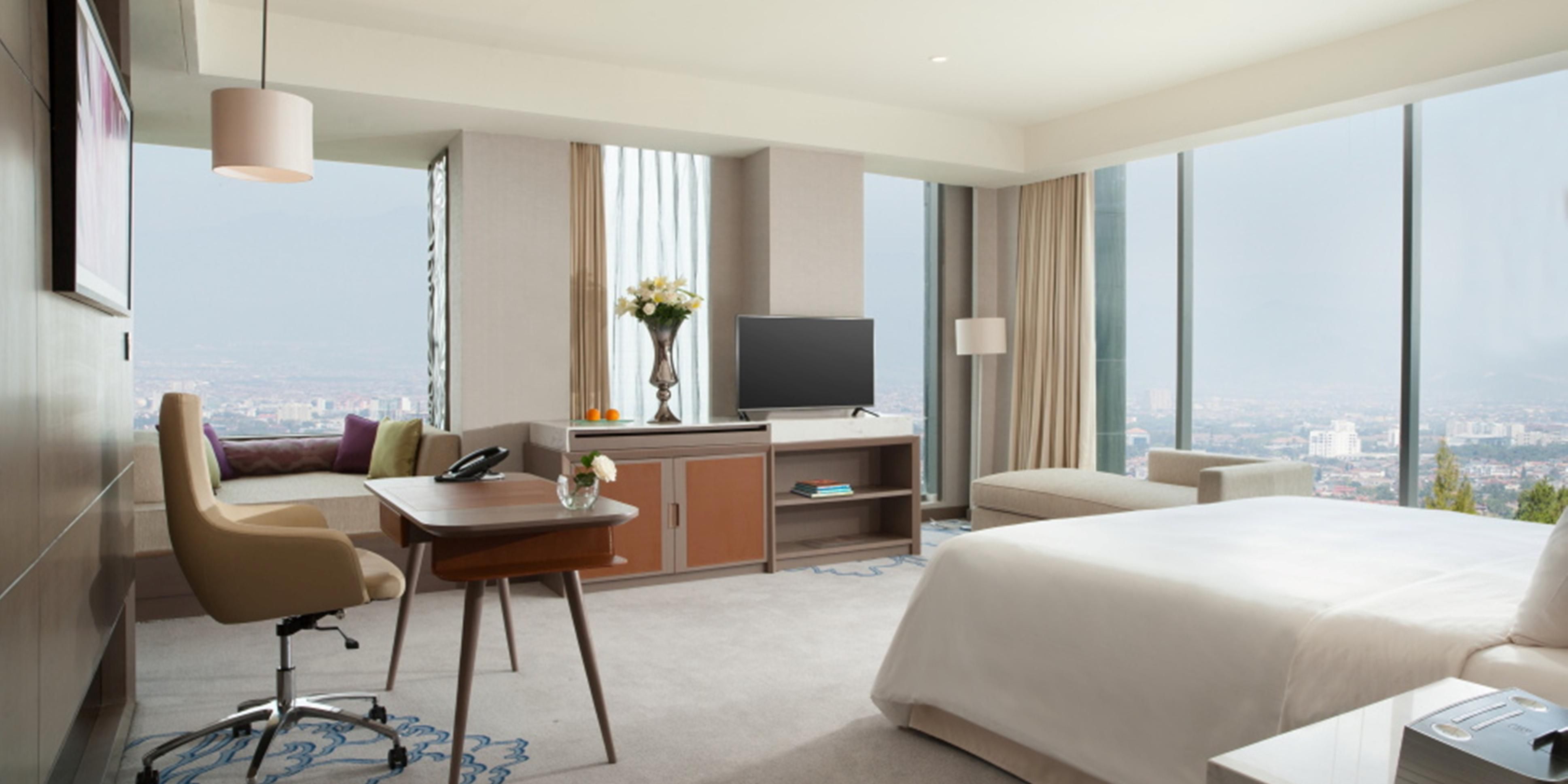Enjoy our spacious King Bed guest room