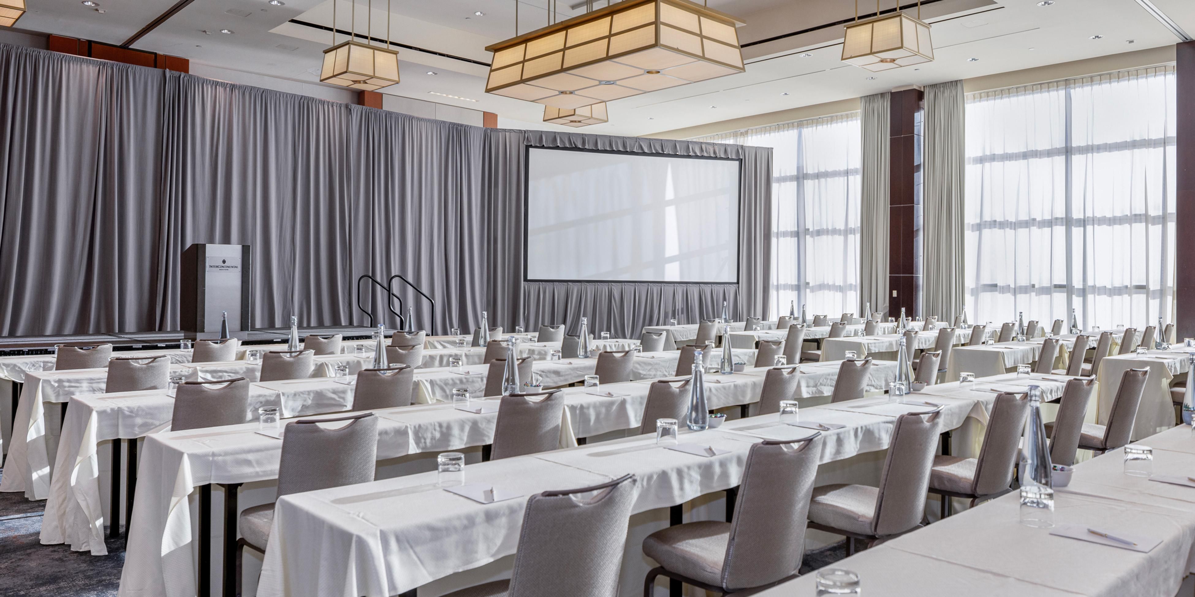 Stunning aesthetics. Culinary excellence. Inspirational waterfront views through floor-to-ceiling windows. Our meetings and events team work with you to create the ideal experience. With several spaces that can accommodate groups of all sizes, AV, branding opportunities and more, our downtown Boston hotel will help you elevate your next event. 