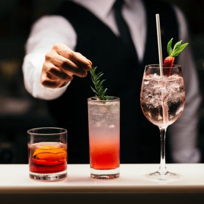 Cocktails at Latitude 27 Bar, InterContinental Brisbane