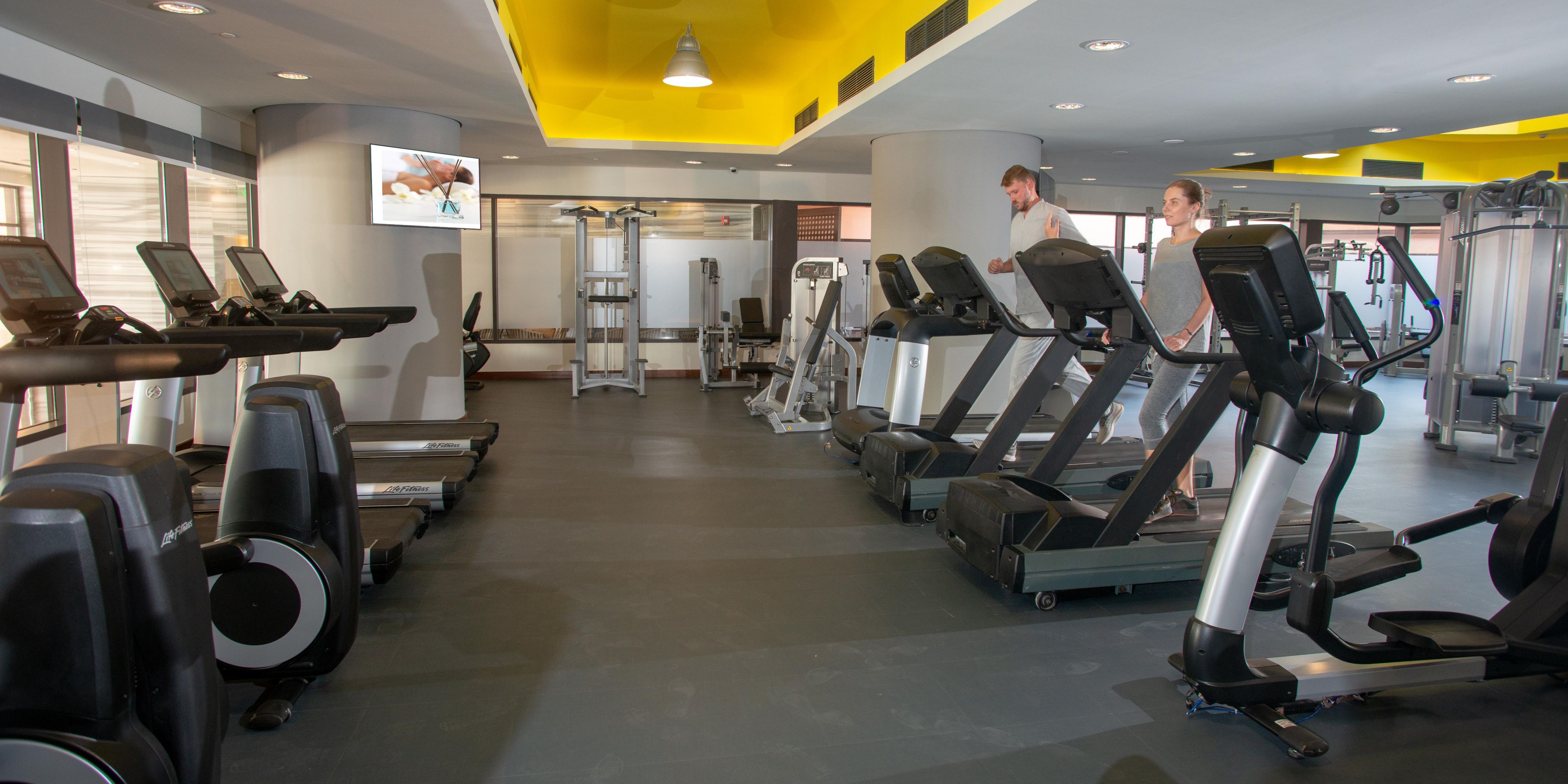 At Semiramis, we believe that wellness is an integral part of your stay. Our state-of-the-art fitness center is designed to help you stay on track with your fitness goals while enjoying the luxury and comfort of our hotel. Ask about our GYM membership offers.