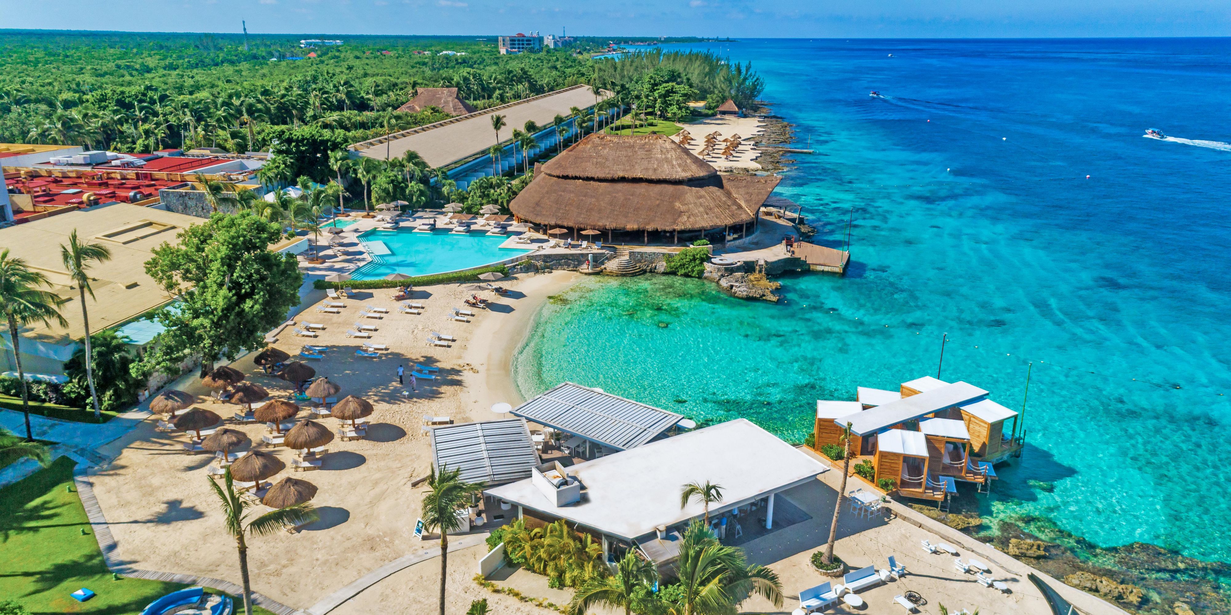 Enjoy an unforgettable stay with Spa in Cozumel. Indulge in gourmet breakfast, kids eat free, 20% off spa and dining, early check-in, late check-out, and $100 USD resort credit when booking 4 nights. Experience Caribbean luxury and comfort like never before.