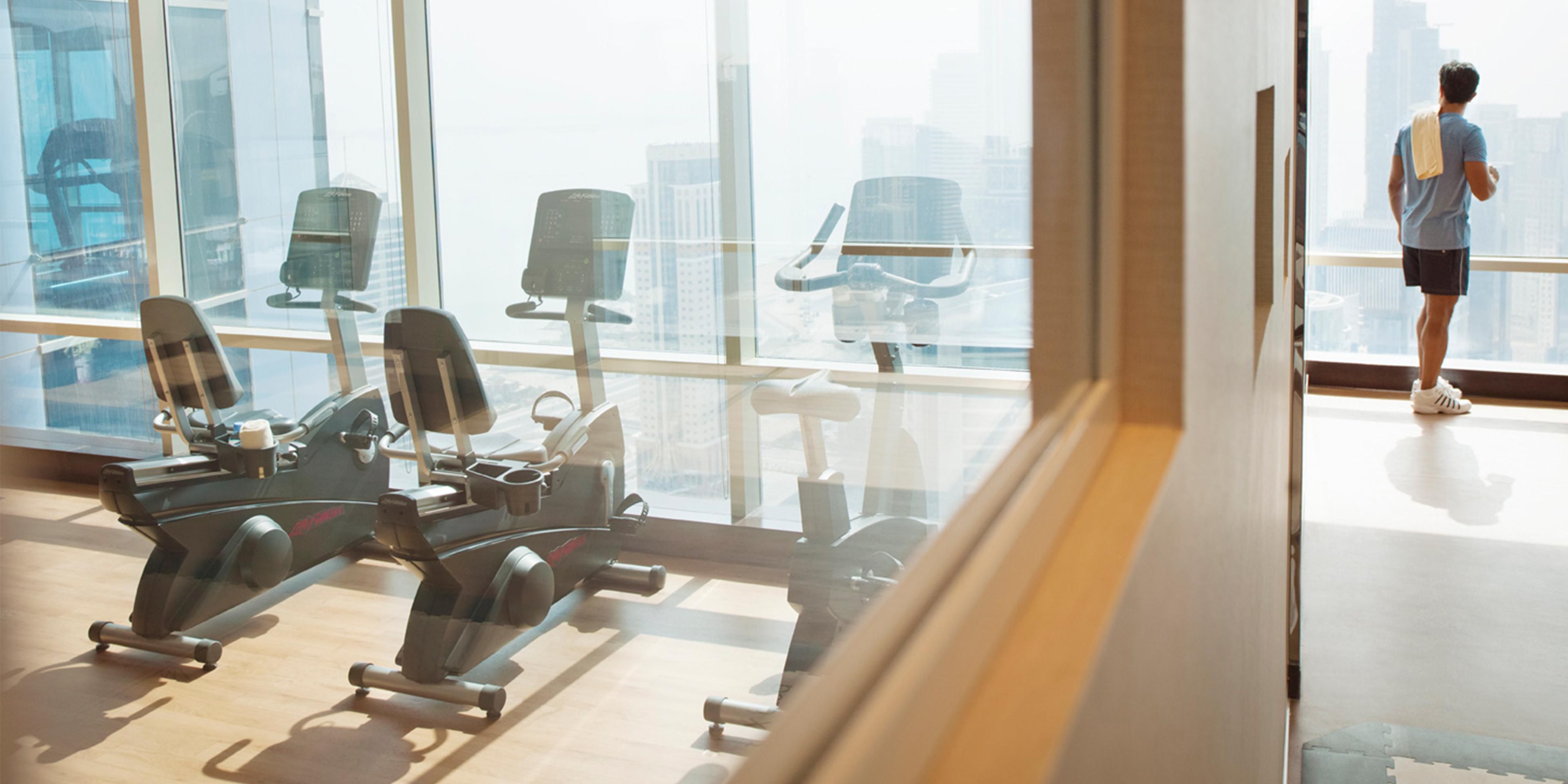 Take your fitness journey to new heights on the 46th floor. Enjoy the latest cardio equipment, ample space for weights and stretching, and a tranquil rooftop pool with stunning city views.