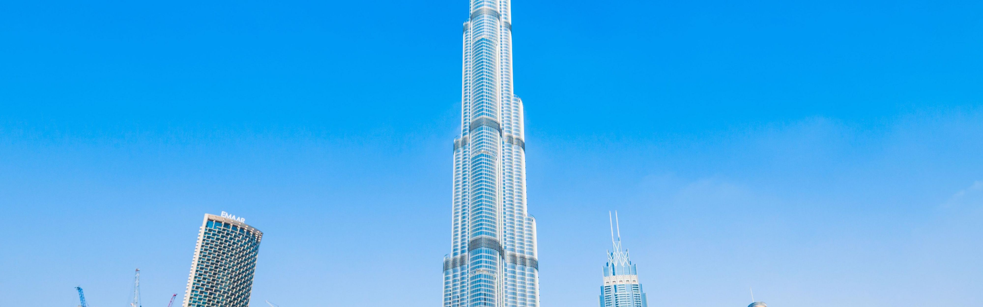 World's tallest tower Burj Khalifa is visible from the hotel