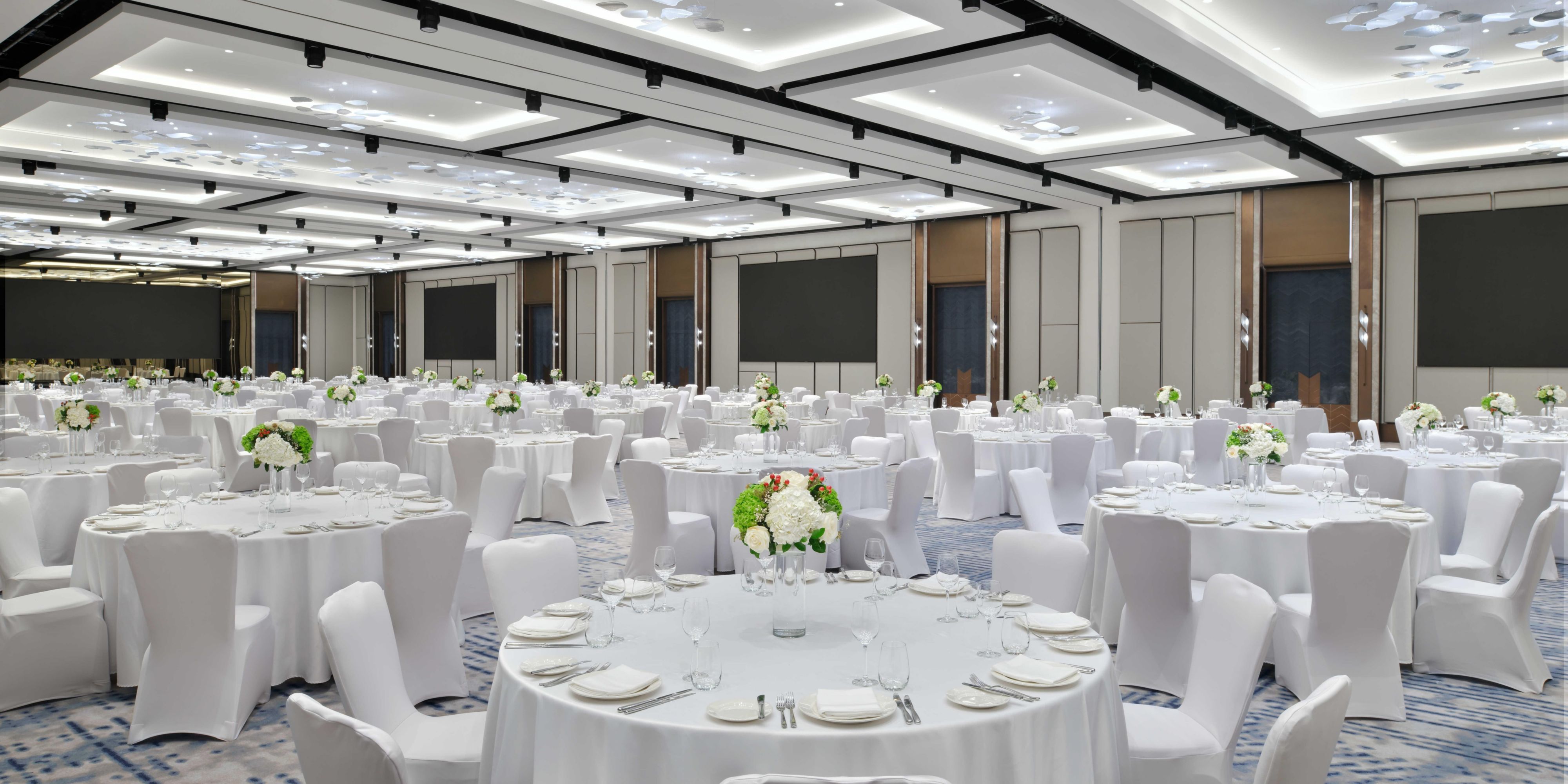 Unlock the potential of your next event with Events by InterContinental, Dubai's top choice for MICE (Meetings, Incentives, Conferences, and Exhibitions) venues. Strategically located near the airport and downtown, our state-of-the-art facilities offer over 15,000 square meters of customizable event space, designed to cater to your every need.