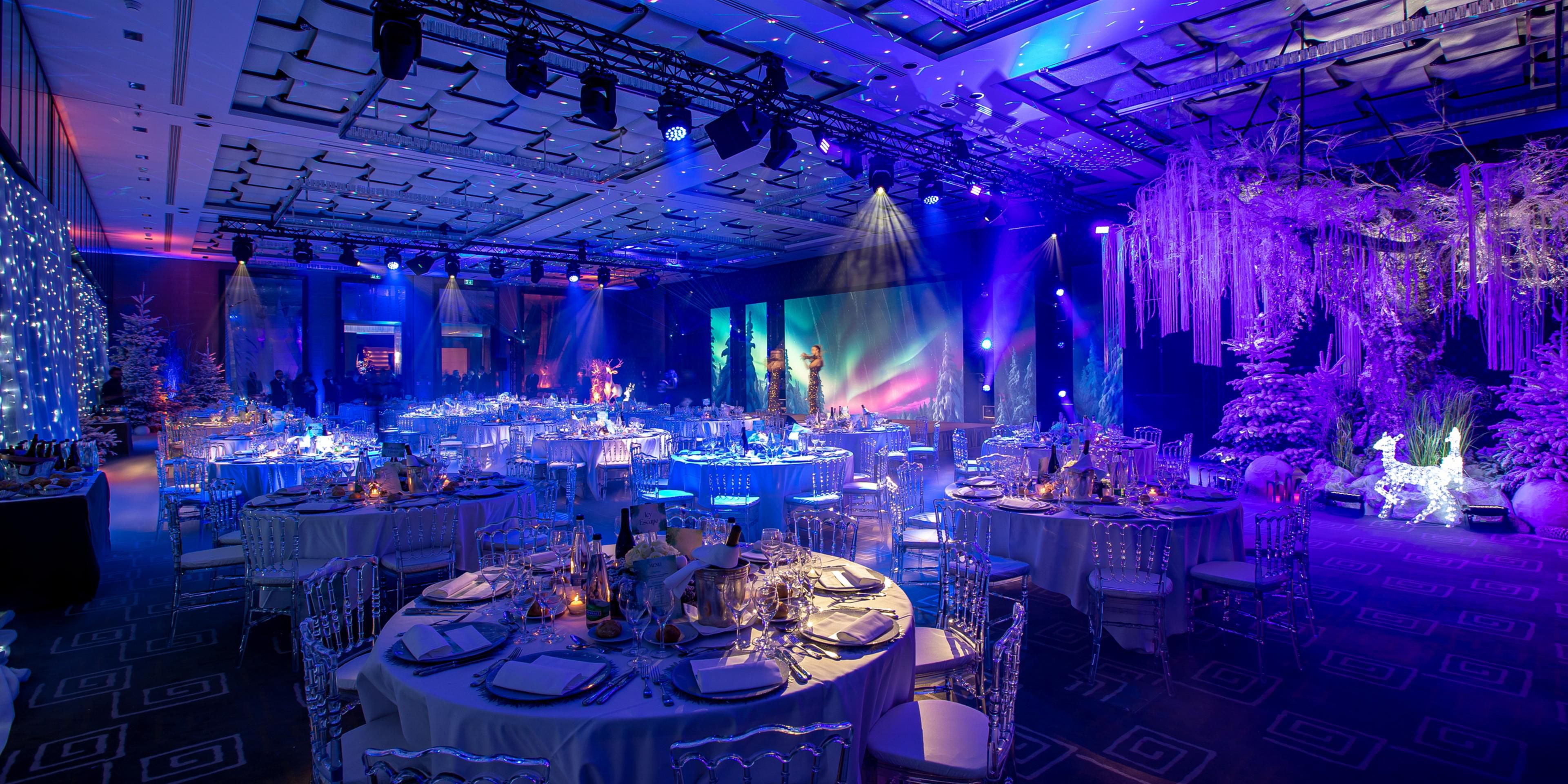 Luxury and functionality unite in our 16 refined meeting spaces and Grand Ballroom, hosting up to 800 guests. From intimate gatherings to grand galas, our 5-star service, 2,000 sqm of meeting space and expert team turn your vision into reality, crafting memorable experiences for all occasions. Learn more at gvaha.sales@ihg.com or +41 22 919 32 32.