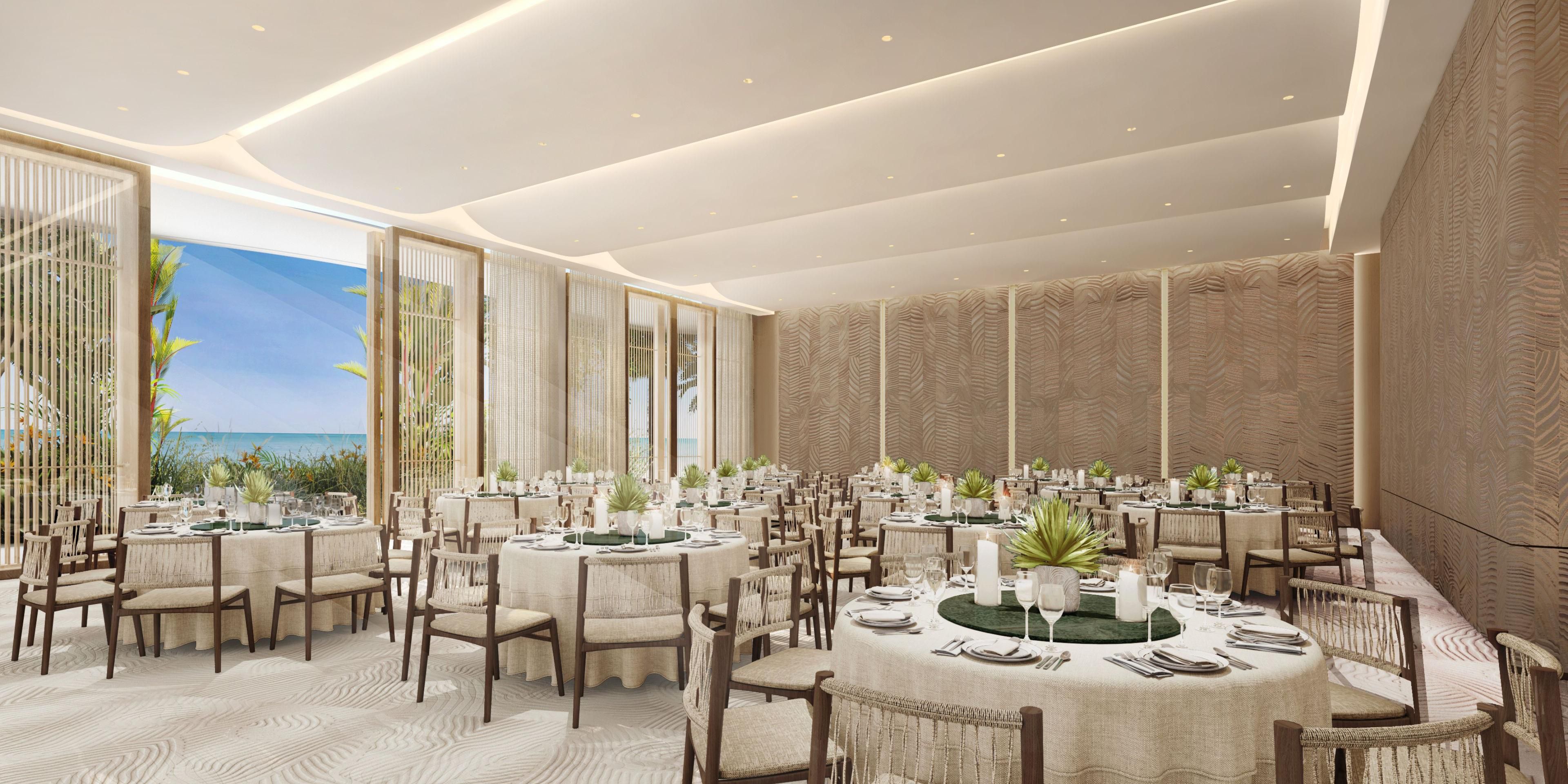 Host impactful meetings in the Shura banquet room, where natural daylight floods elegant spaces overlooking the sea. Paired with advanced technology and flexible layouts, our venues offer a bright, inspiring setting for both corporate and social events—seamlessly delivered with signature InterContinental service.