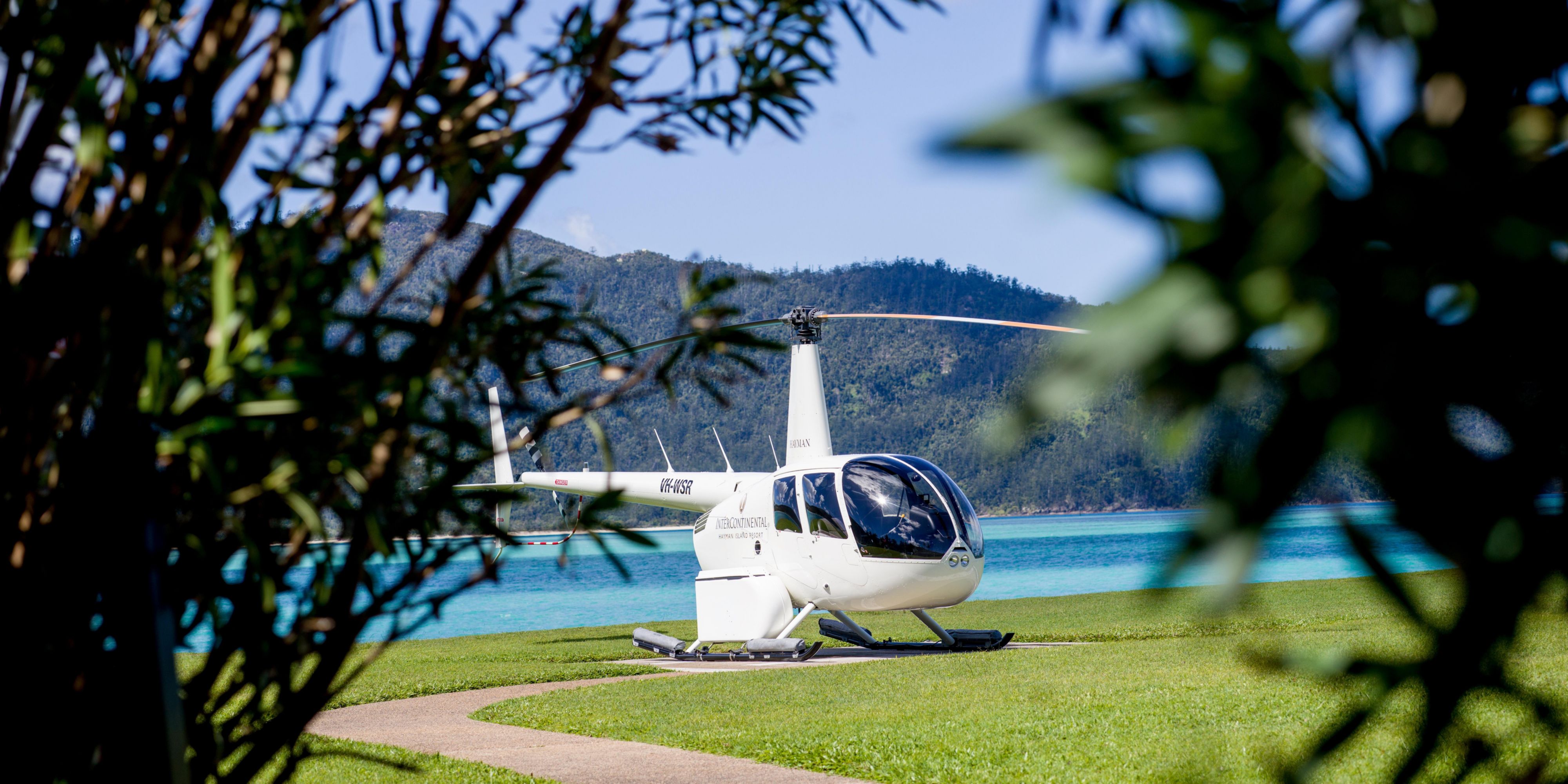 Elevate your experience in the Whitsunday Islands and view the magnificent surrounds of the Great Barrier Reef by air. InterContinental Hayman Great Barrier Reef offers bespoke helicopter adventures that take you high above the world-famous Heart Reef, and exhilarating helicopter tours over Whitehaven Beach and beyond.