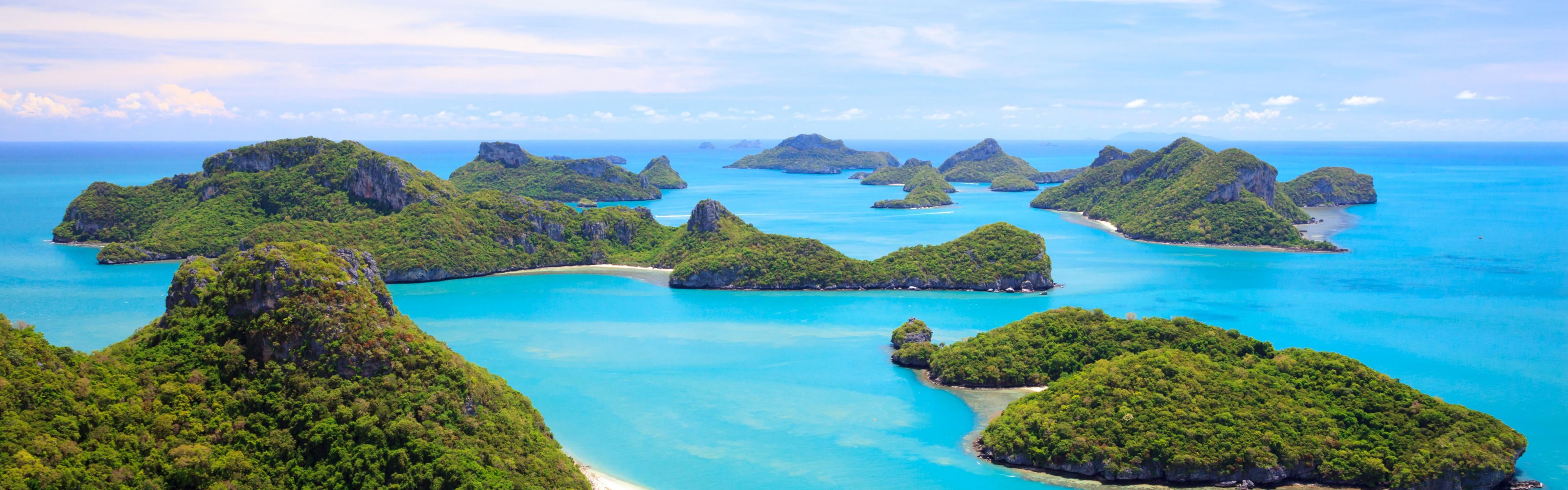 An incredible ocean views of  Ang Thong National Park awaits.