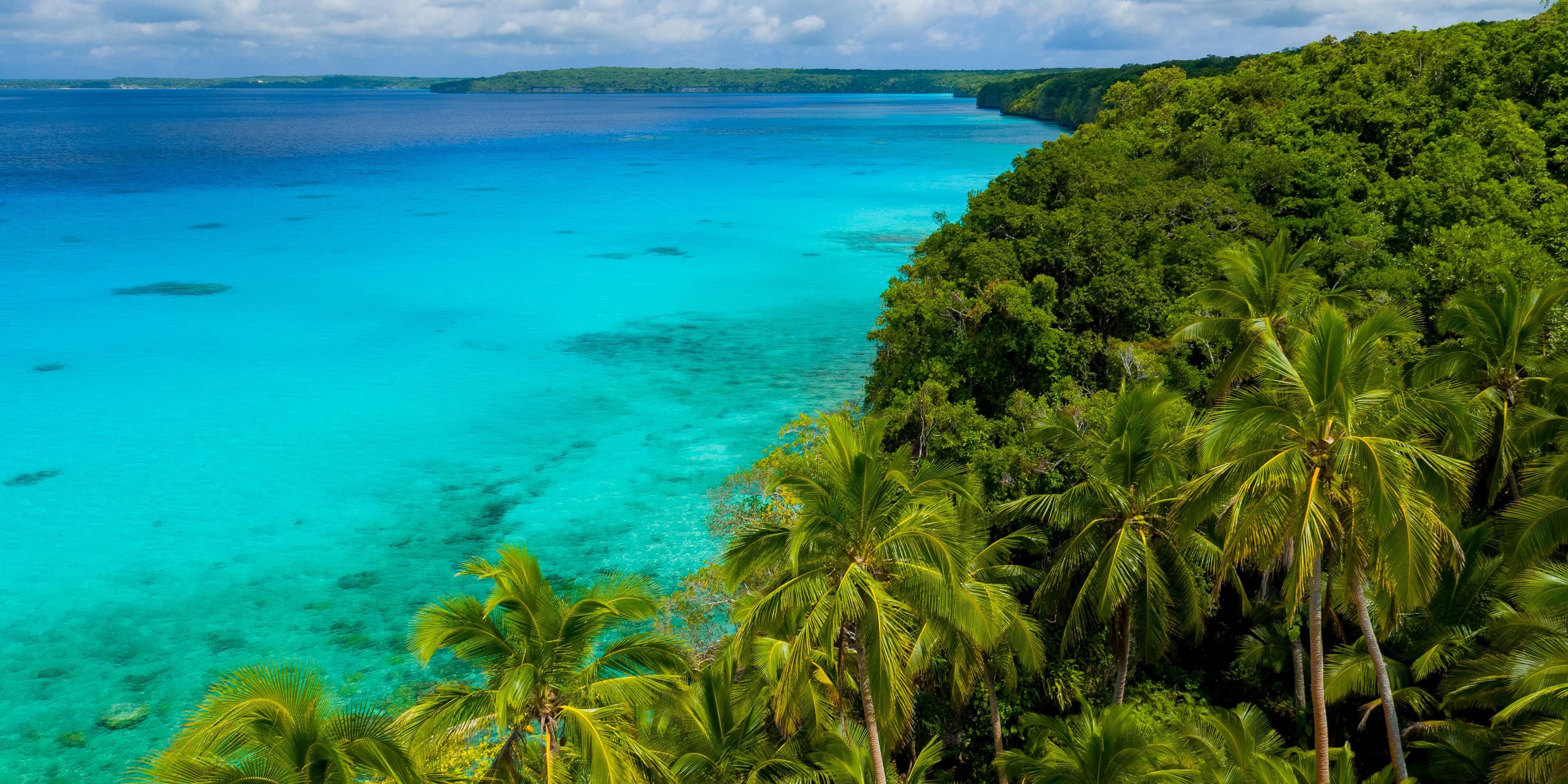 A hotel representative will meet you at Lifou Airport to guide you to our shared shuttle or your private transfer.
The resort is approximately 50 minutes from the airport. The journey will allow you to discover the lush forest of the island and the Southern coasts with their turquoise waters. To book your transfer, please reach out to our team.