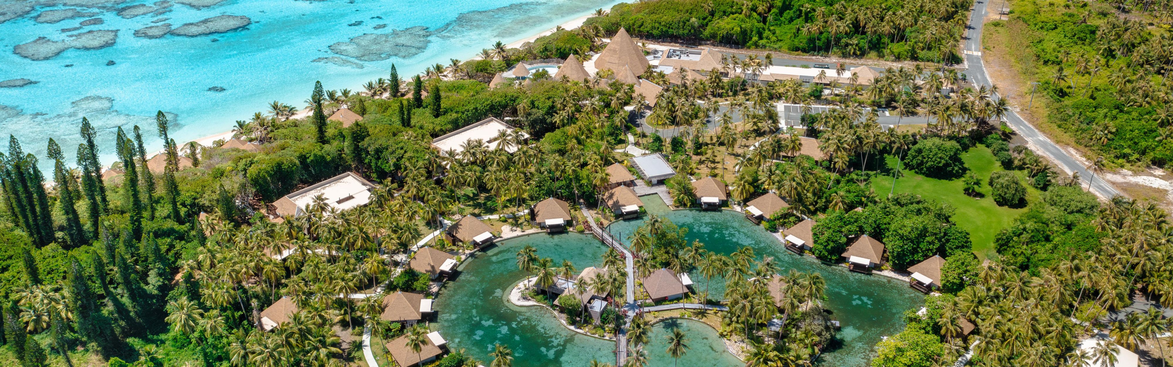 Drone view on InterContinental Lifou Wadra Bay Resort