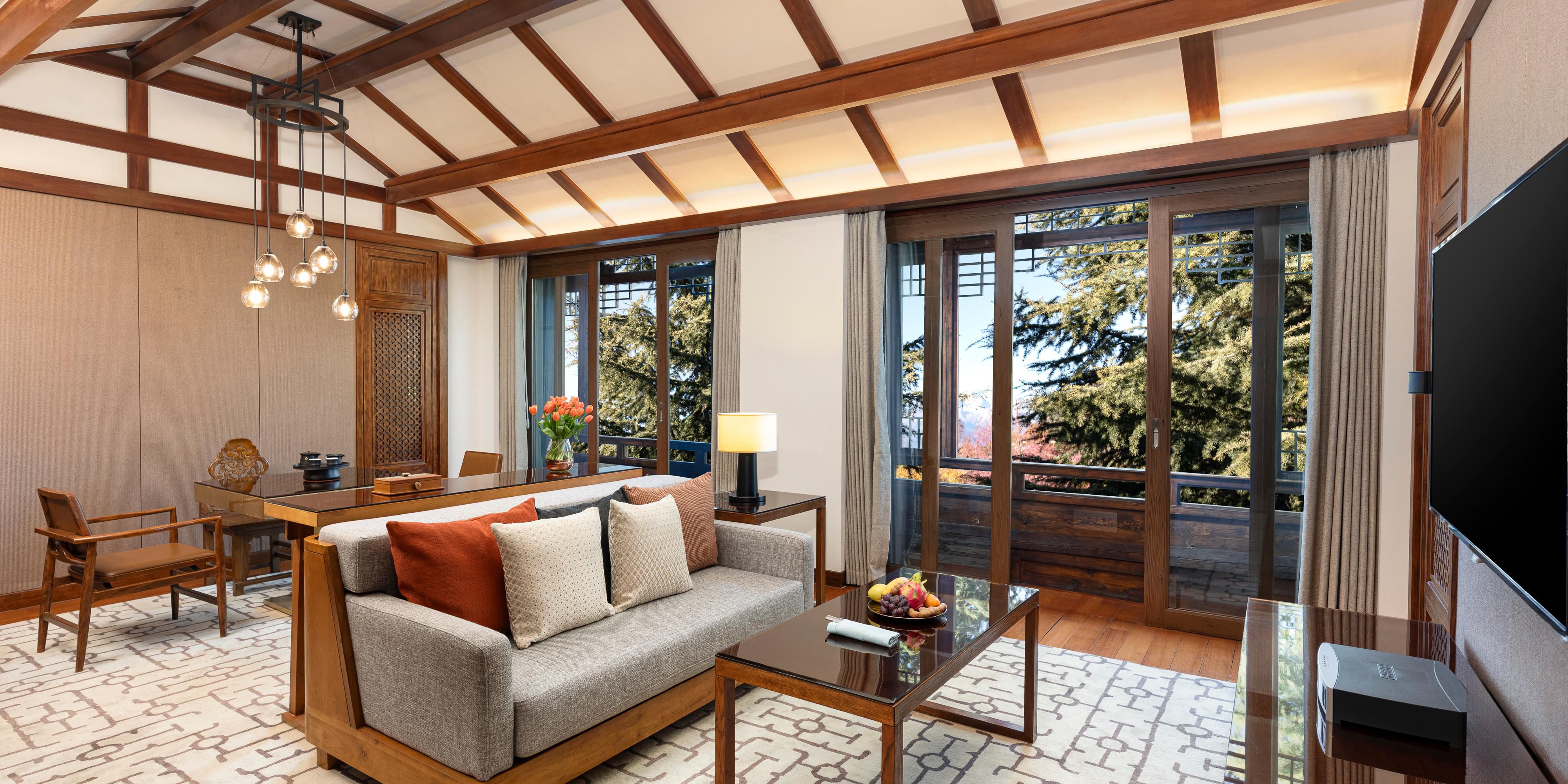 1 king bedroom suite with living area