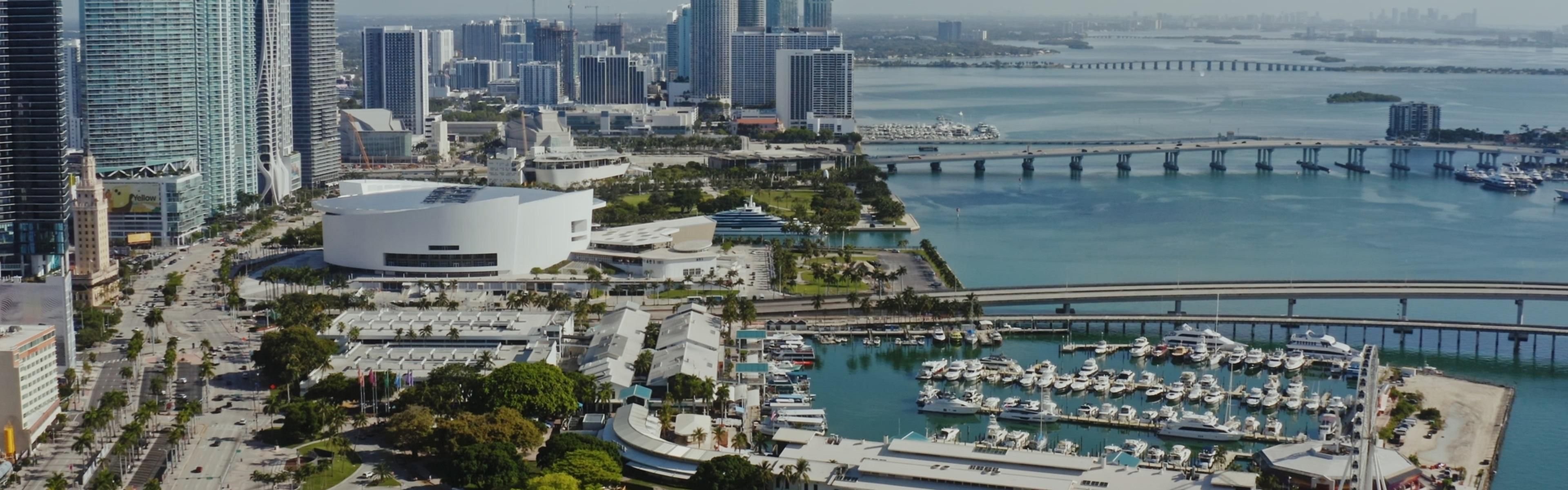 View of Bayfront Park and Biscayne Bay