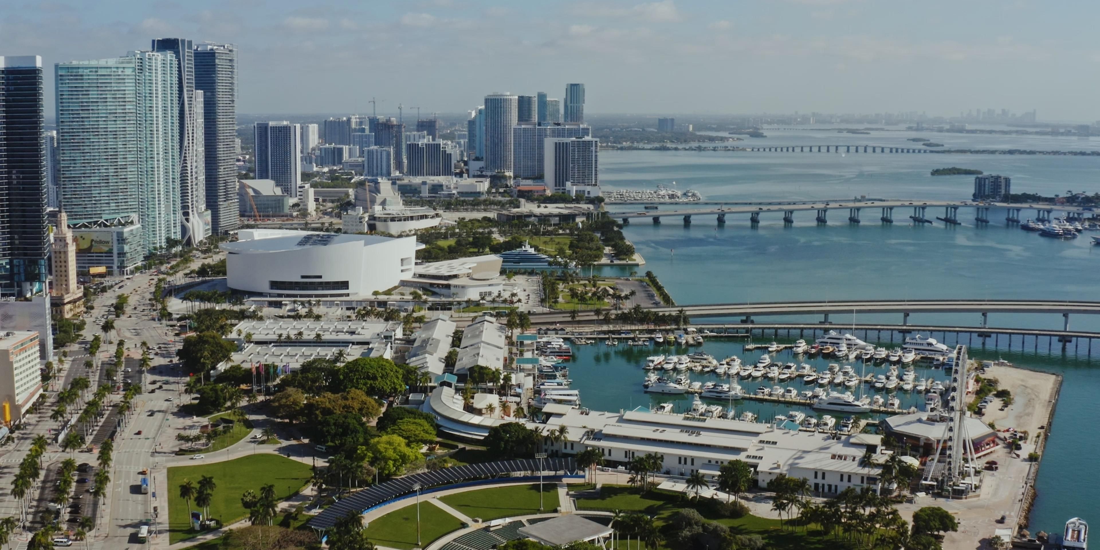 View of Bayfront Park and Biscayne Bay
