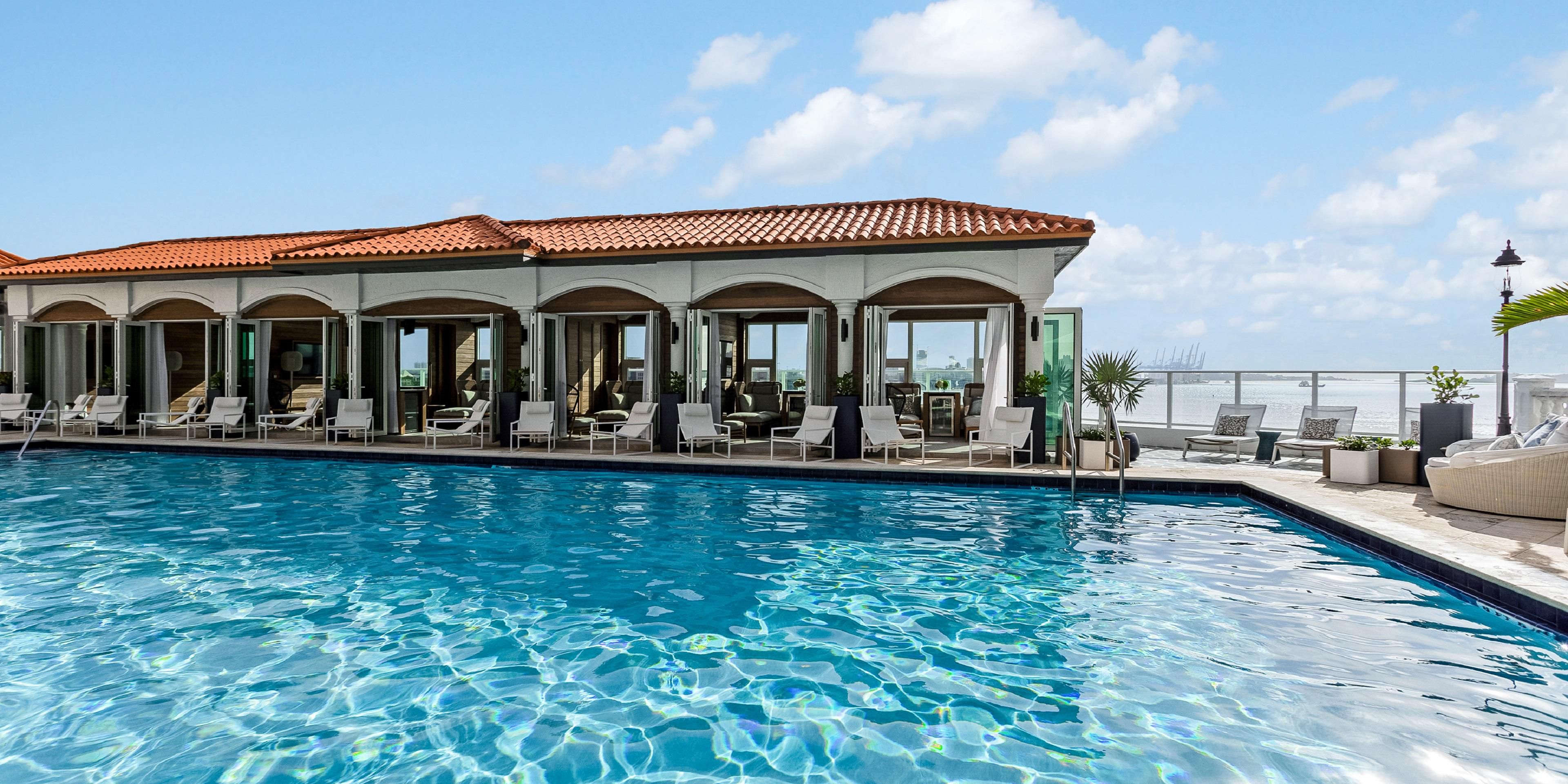 Swimming Pool with Cabanas