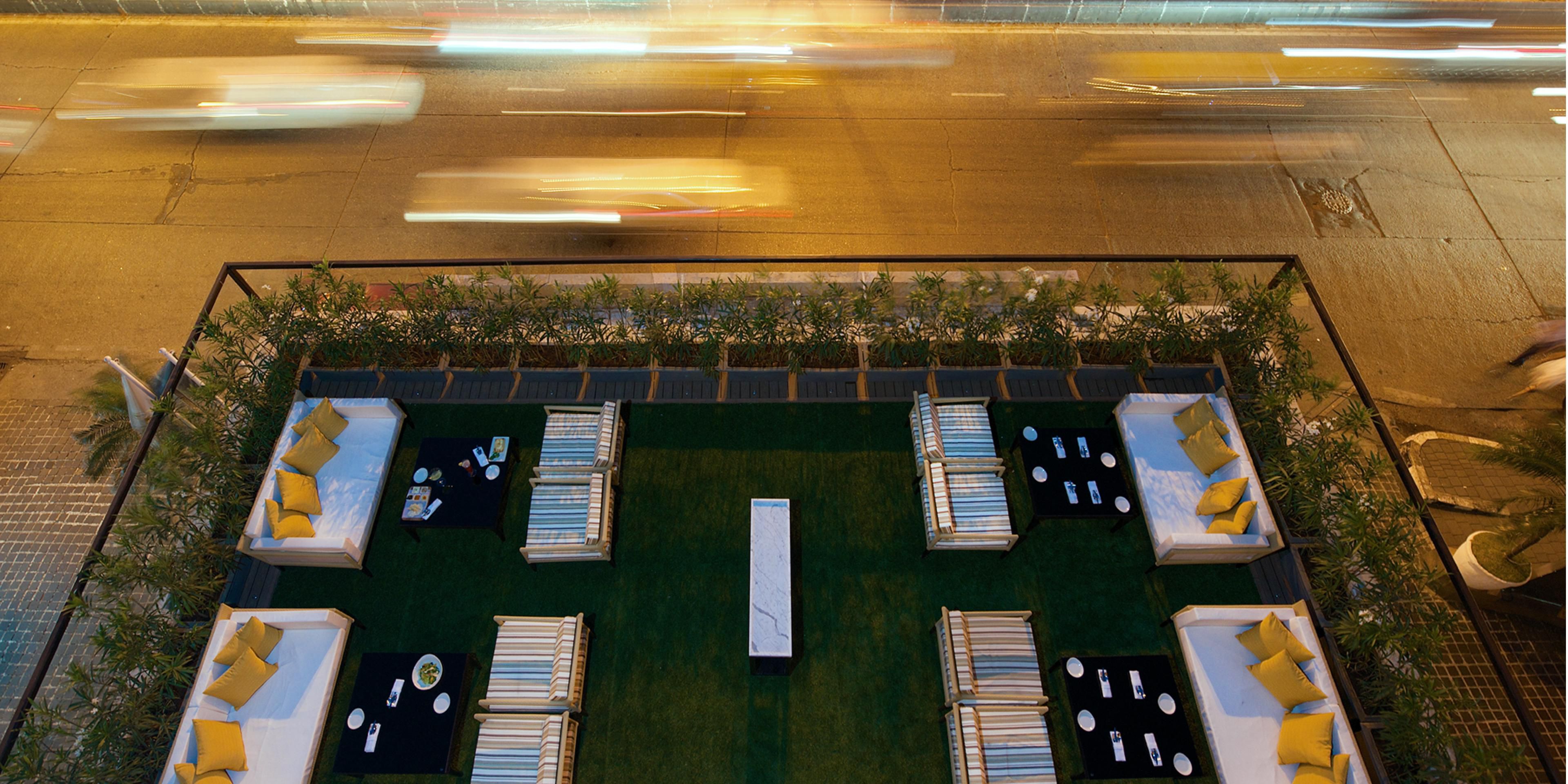 Havana Garden, the open-air terrace outside L&S Bistro on Level 1, offers a serene vantage point overlooking the iconic Marine Drive promenade. With its gentle sea breeze and stunning views, it’s the ideal setting for a sunset rendezvous, a quiet evening coffee, or an intimate candle-lit dinner under the stars.