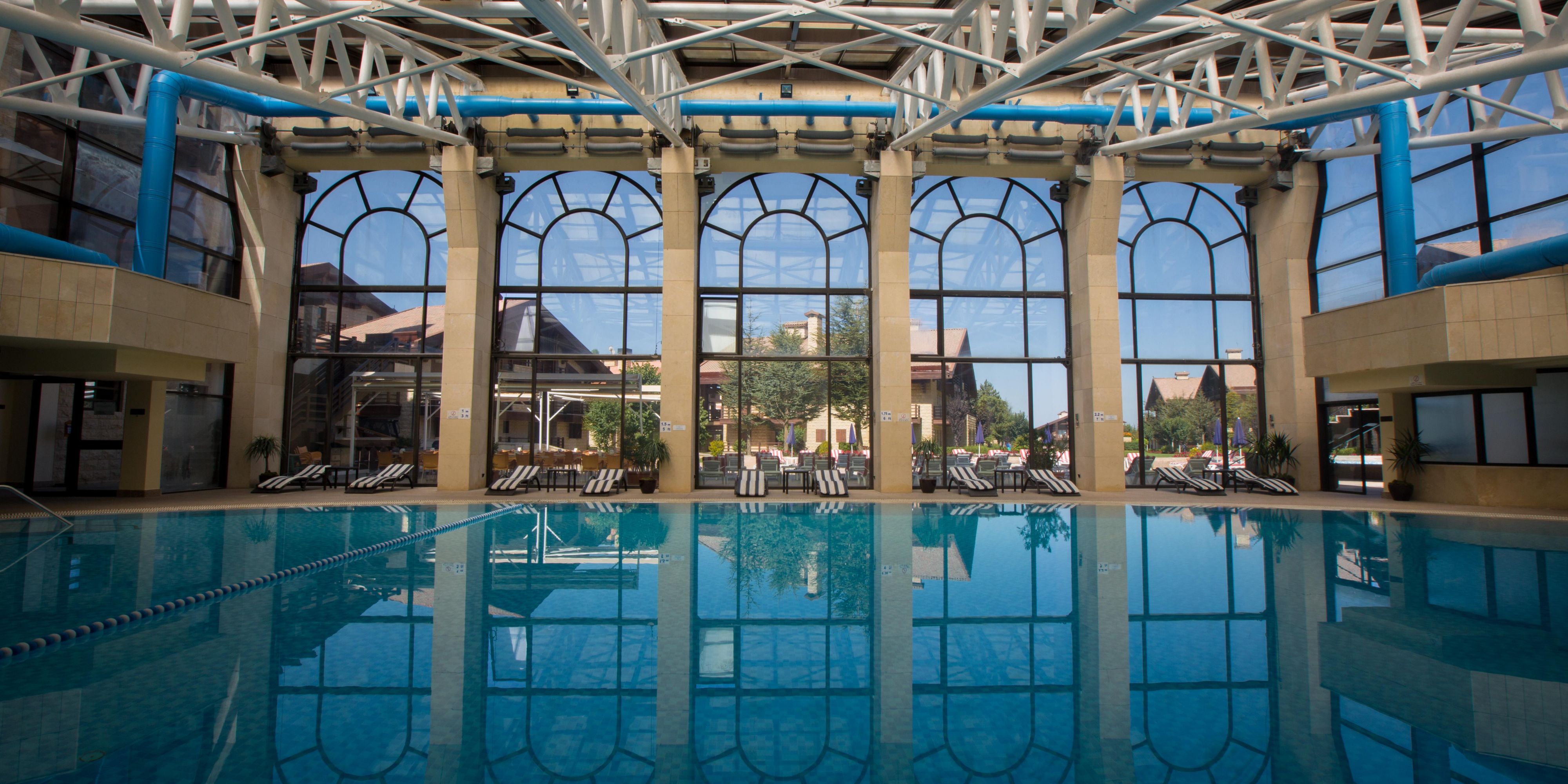 Enjoy the indoor heated pool for young and old.
