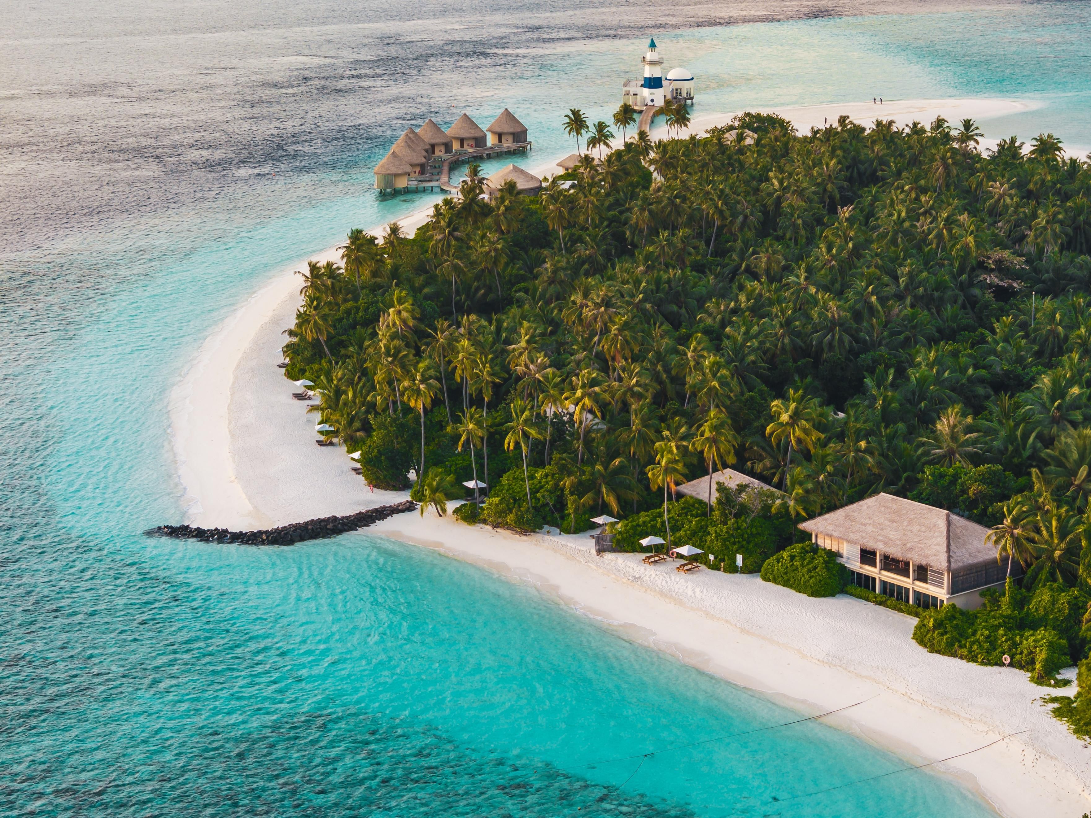 Aerial view of InterContinental Maldives