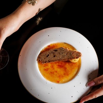 Creme brulee at The Fireplace