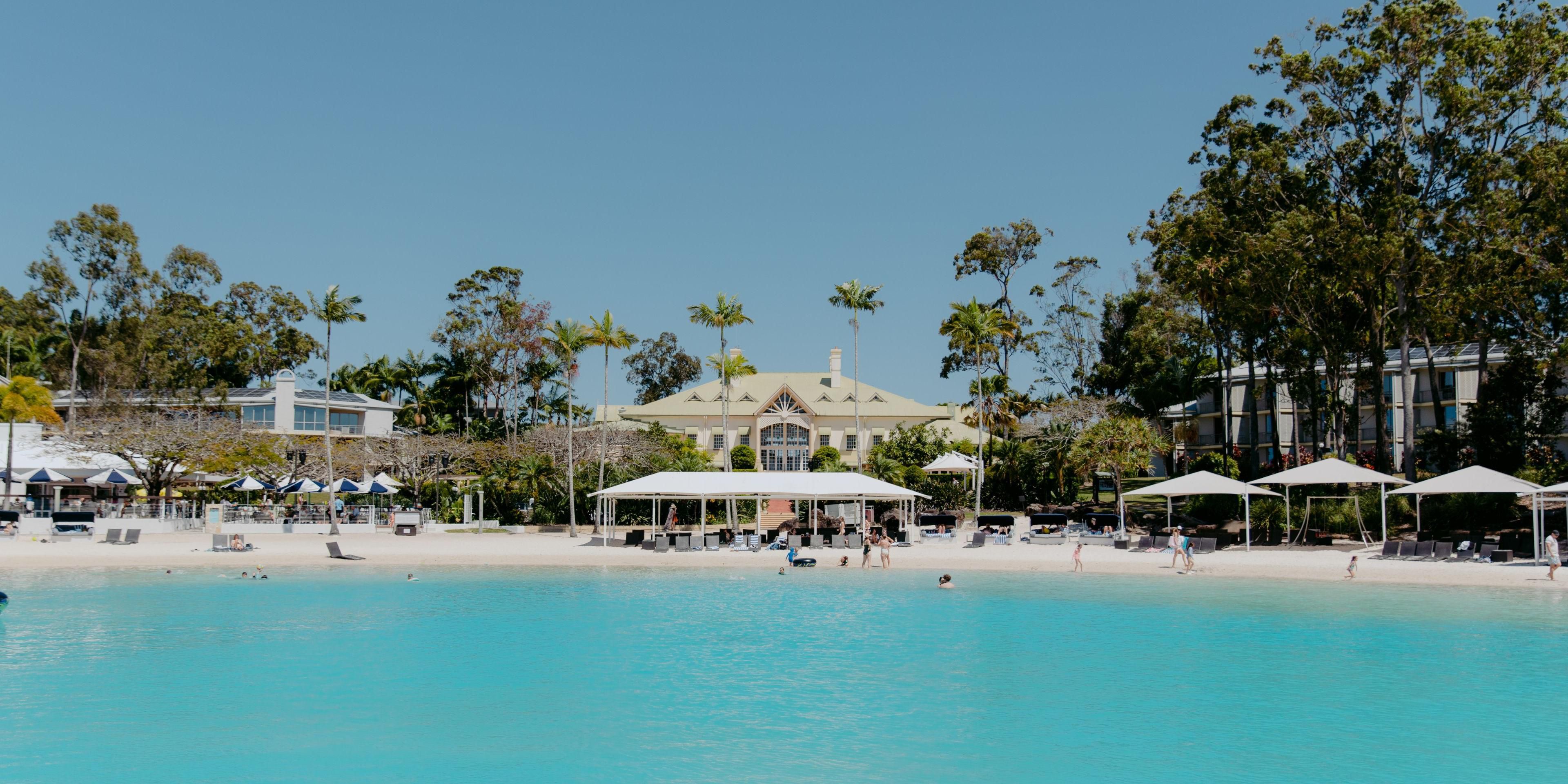 View from the Lagoon to The Great House