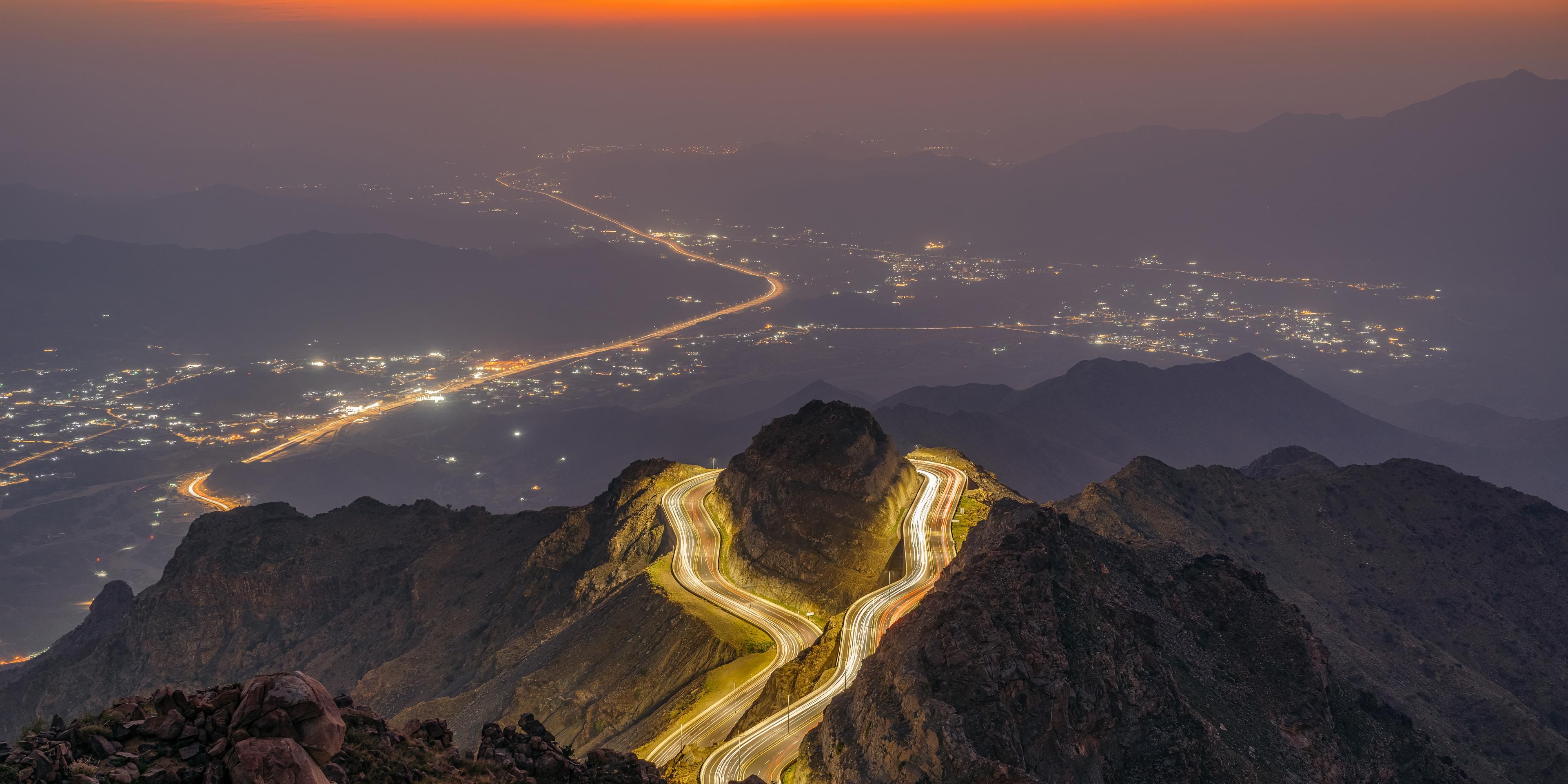 Captivating view from Al Hada, Taif, offering nature's beauty