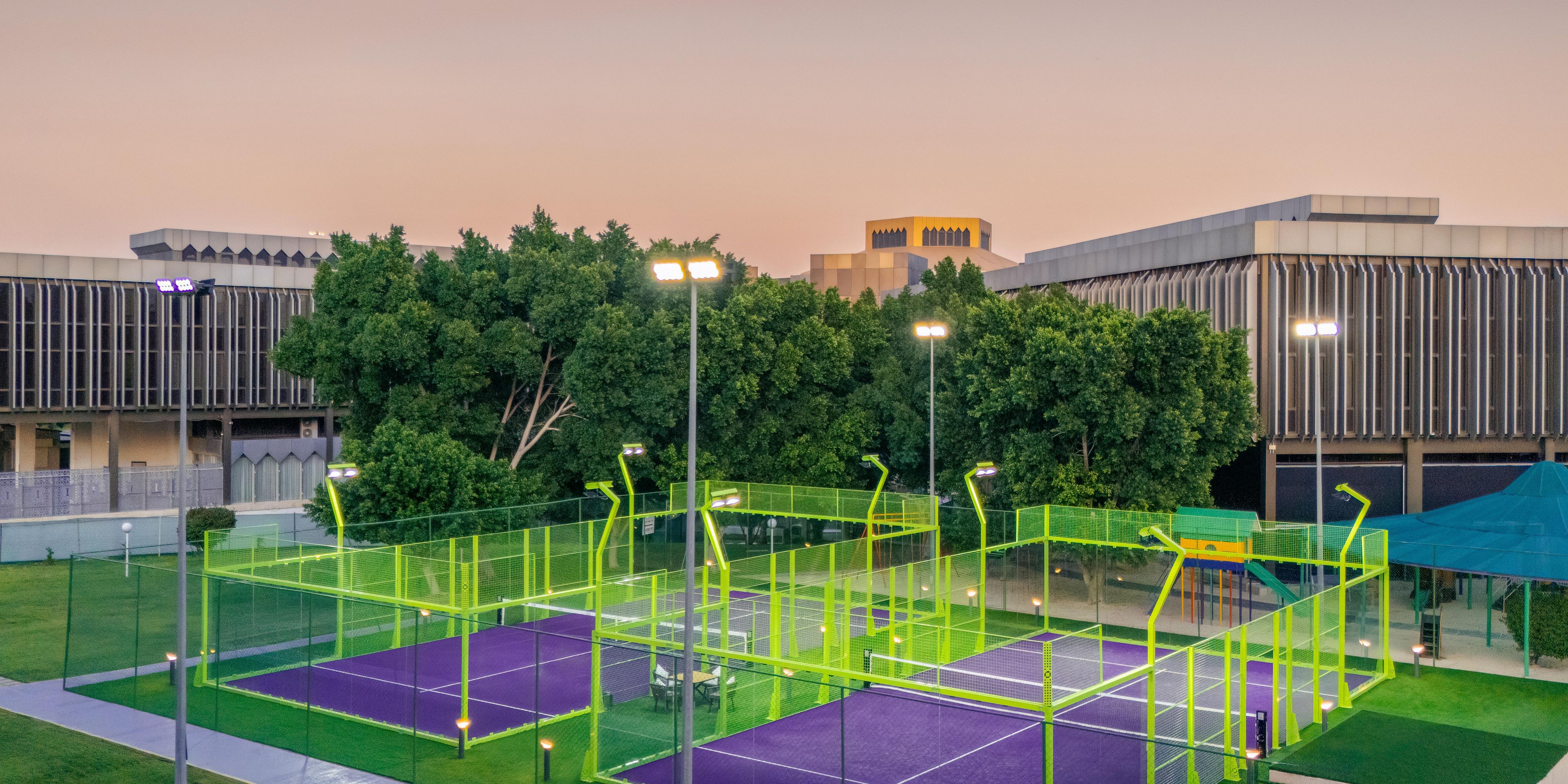Enjoy a thrilling match at the padel court in Taif