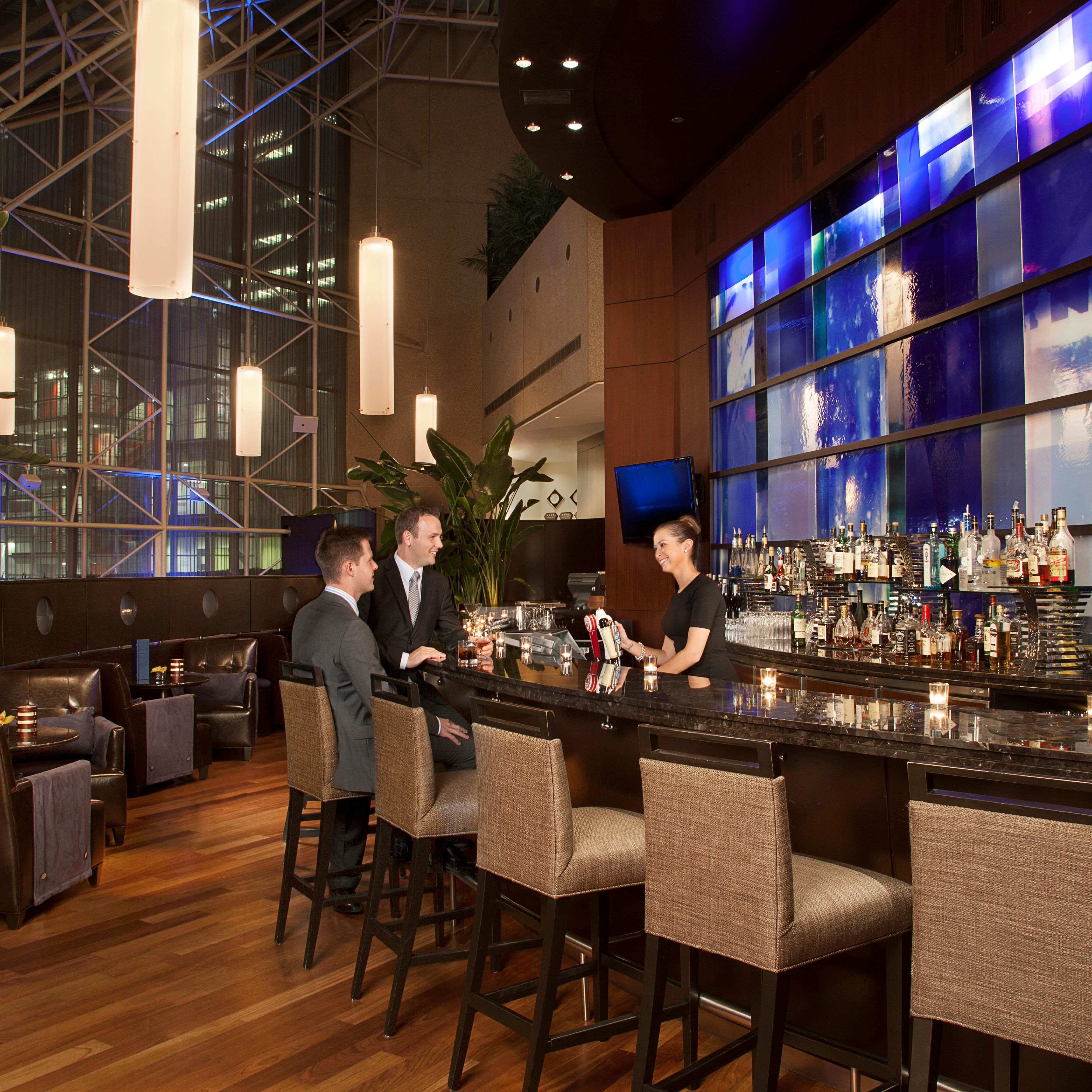 The Azure Bar offers a contemporary space to meet friends