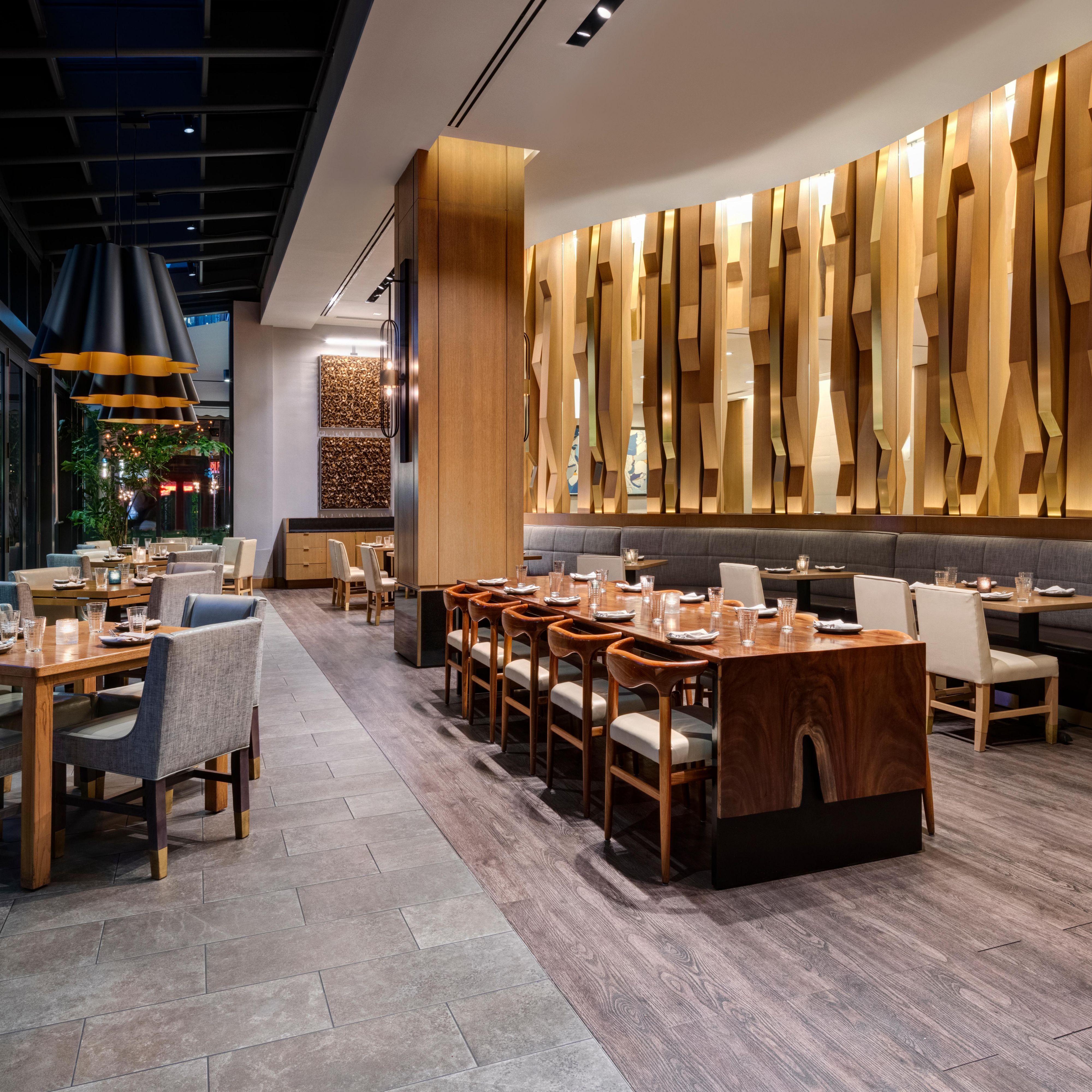 Our on-property restaurant on The Wharf serves breakfast daily