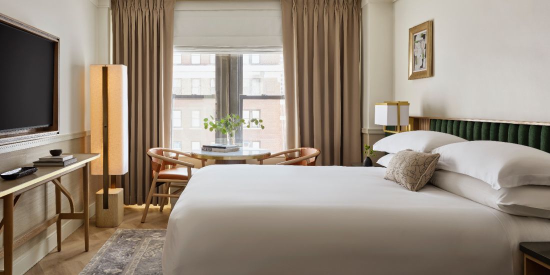 Serene and luxurious guestroom at Kimpton Ashbel New York Park Avenue