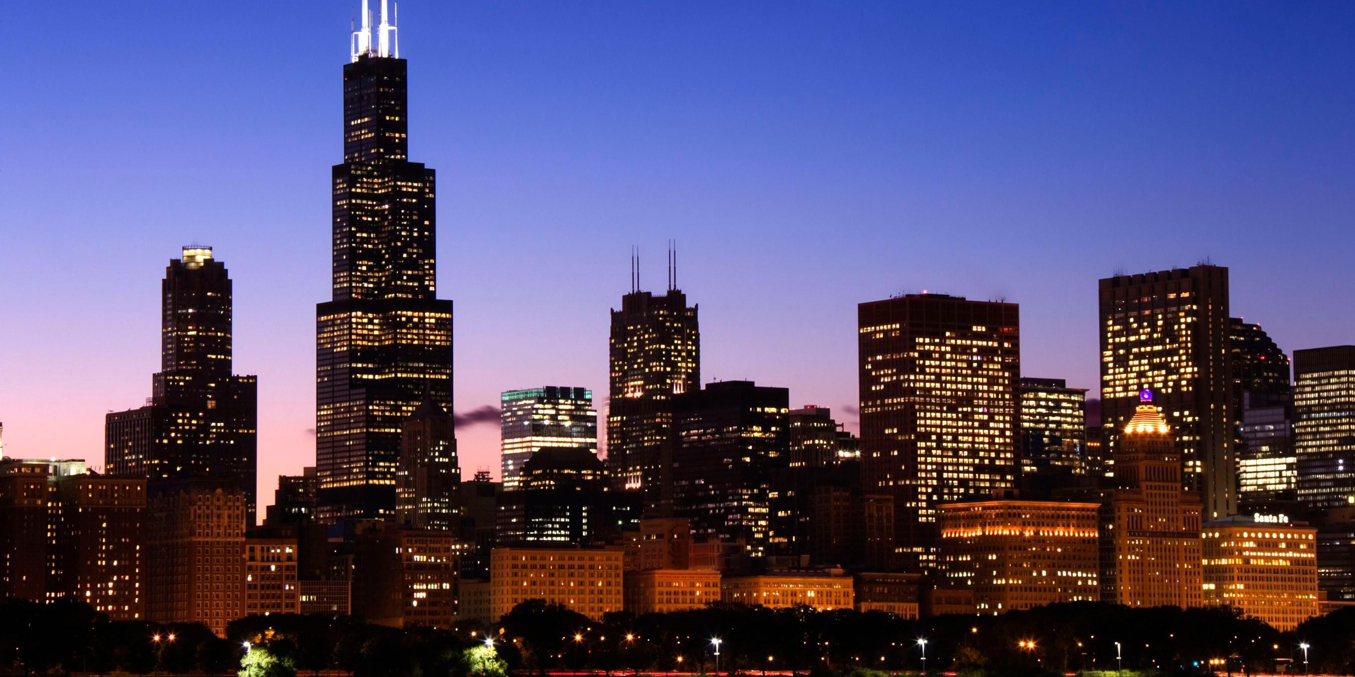 Chicago Skyline at Night