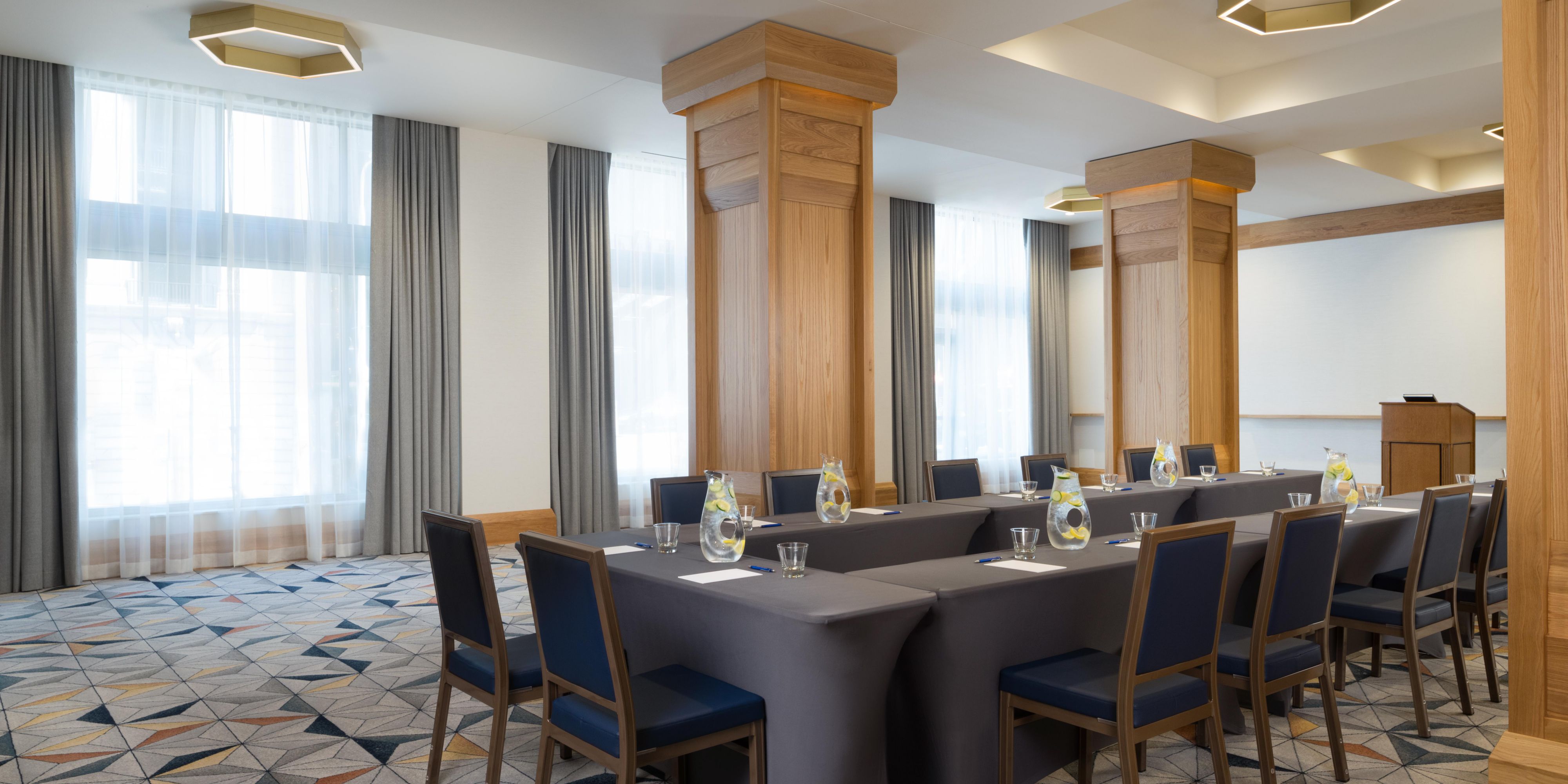 Business meetings that aren’t boring? You betcha. With aplomb and a little bit of pizzazz, we will take care of all the little details of your meeting, letting you focus on the task at hand. With 3,800 square feet of event space, an attentive staff, solid catering options, and all the more, we're equipped for biz meetings of all kinds.