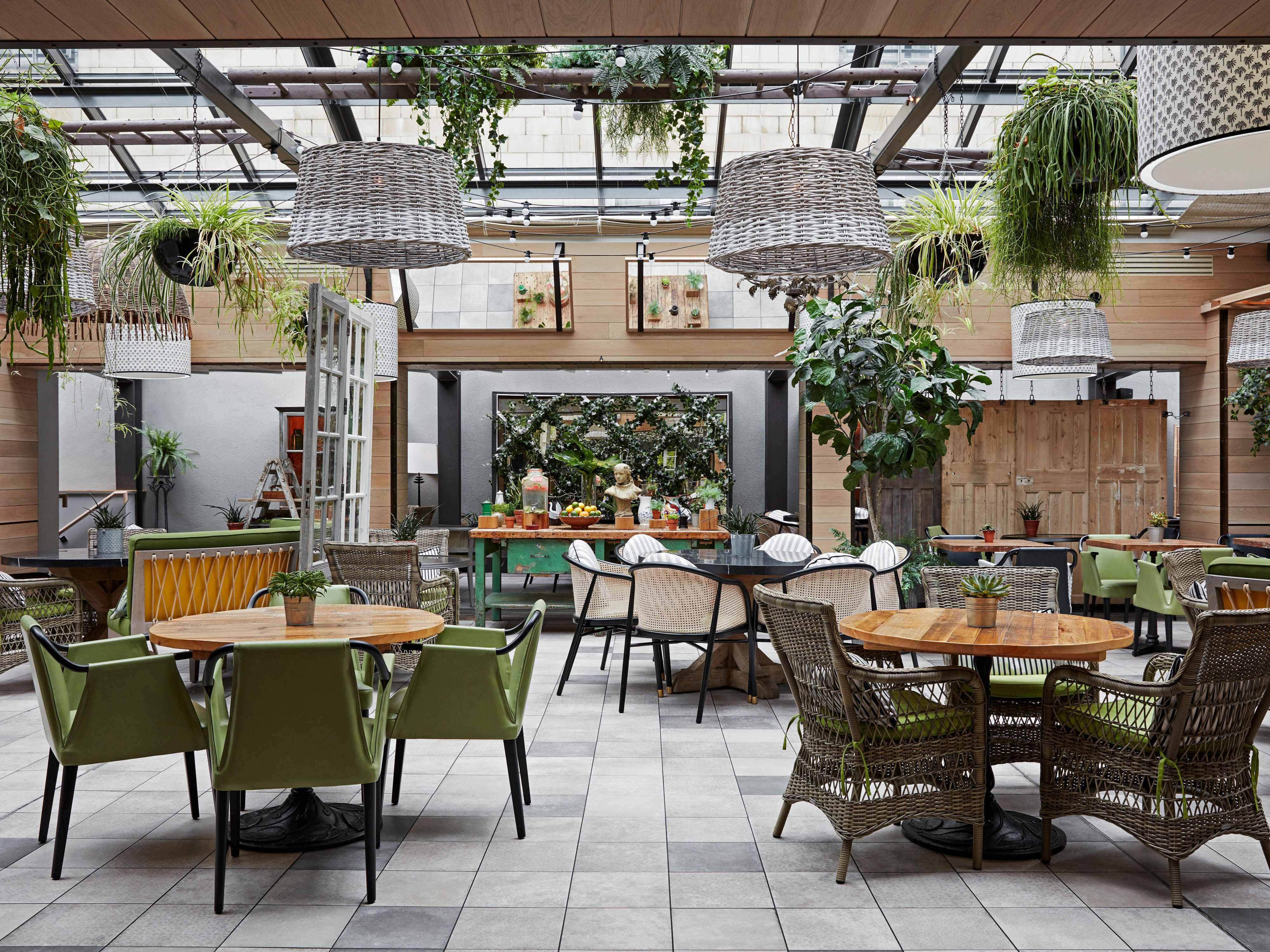 The Garden, filled with natural light and comfortable seating.