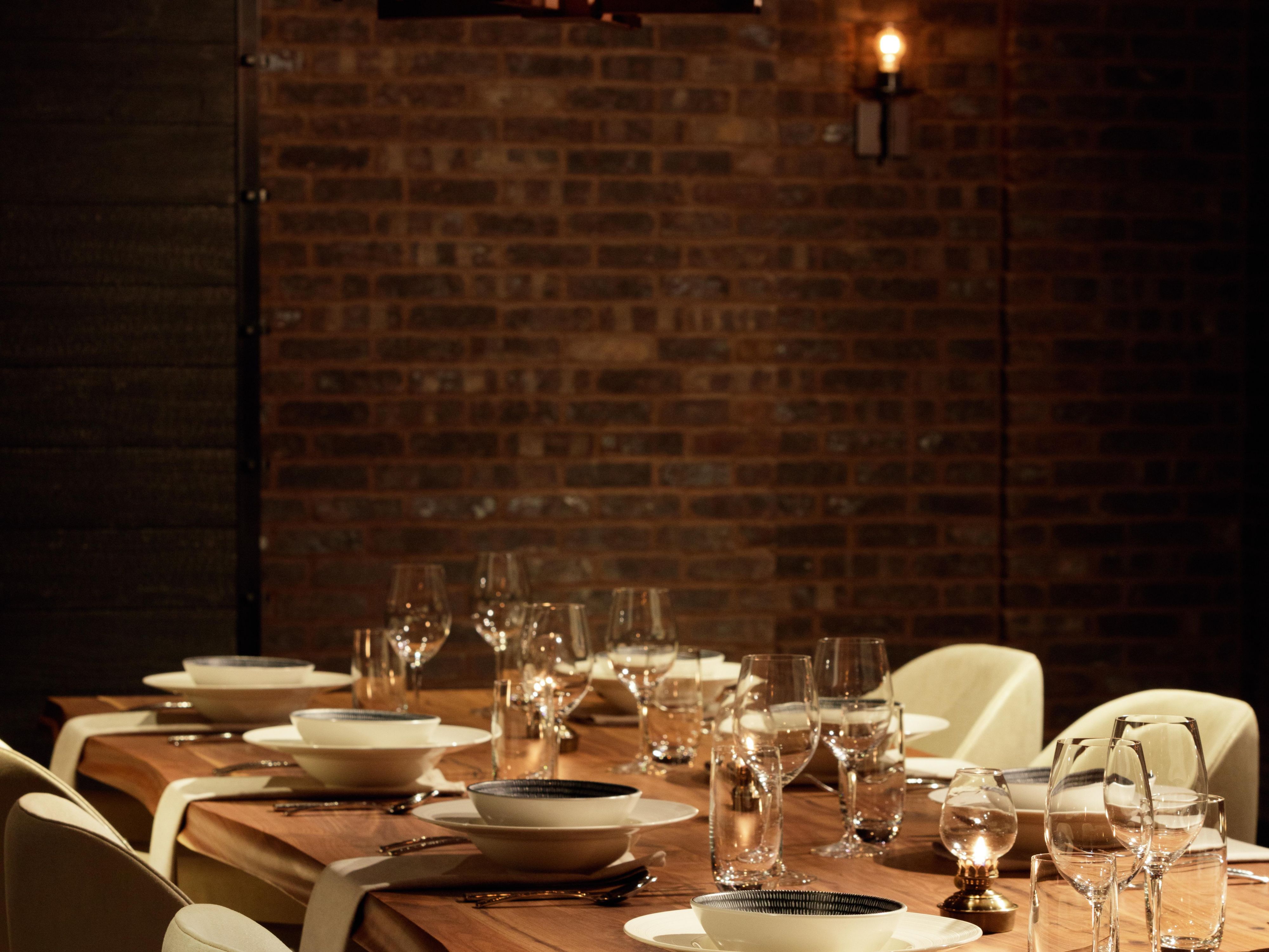 Private dining room table