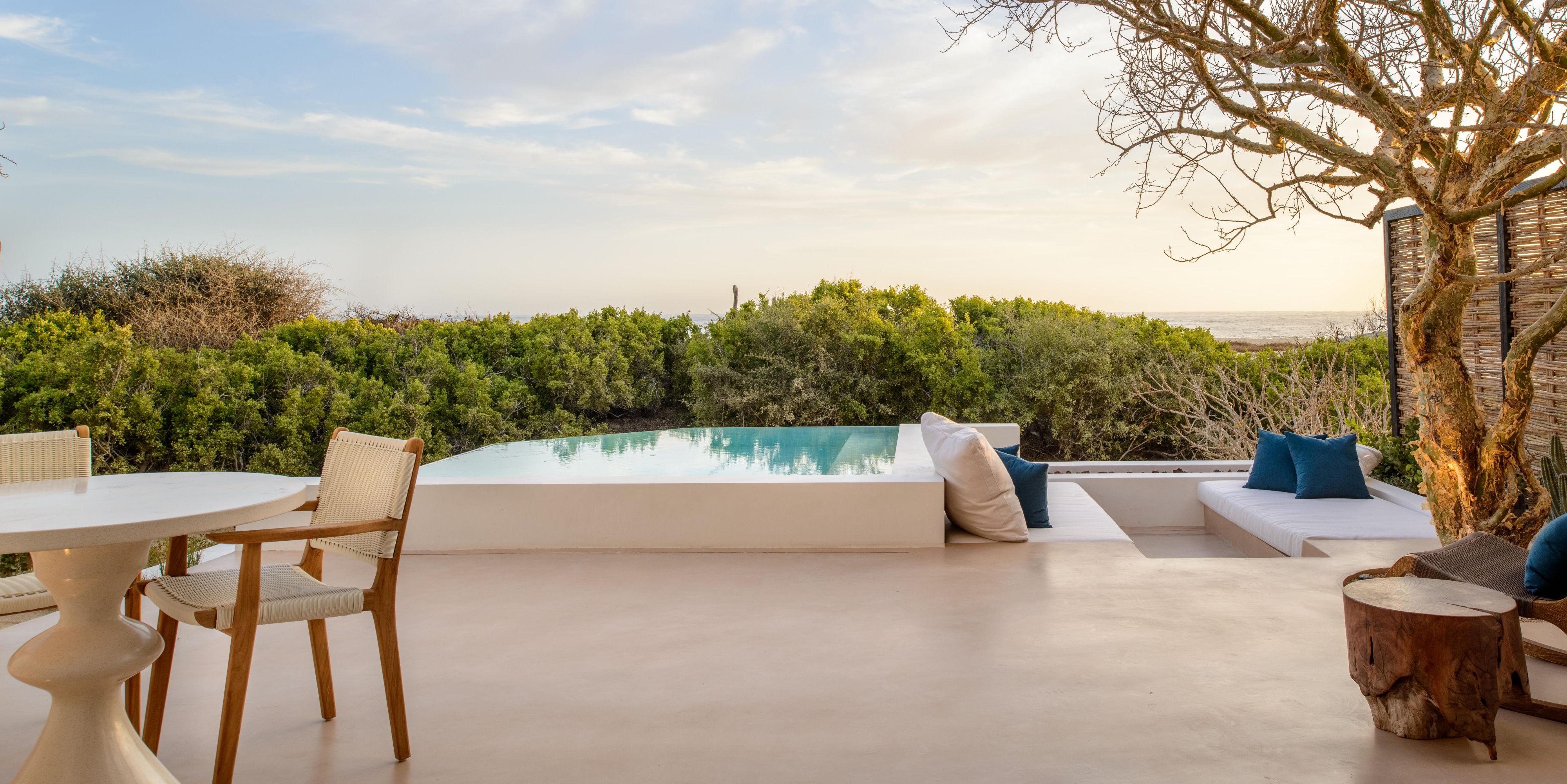 The innate beauty of Baja is present in every element of Mas Olas Resort’s expansive villas. Set directly on the Pacific, take in magnificent views of the coastline along with direct beach access from private oceanfront patios. Enjoy a private plunge pool, rejuvenating outdoor shower, fire pit, and more in our magnificent and serene Villas.