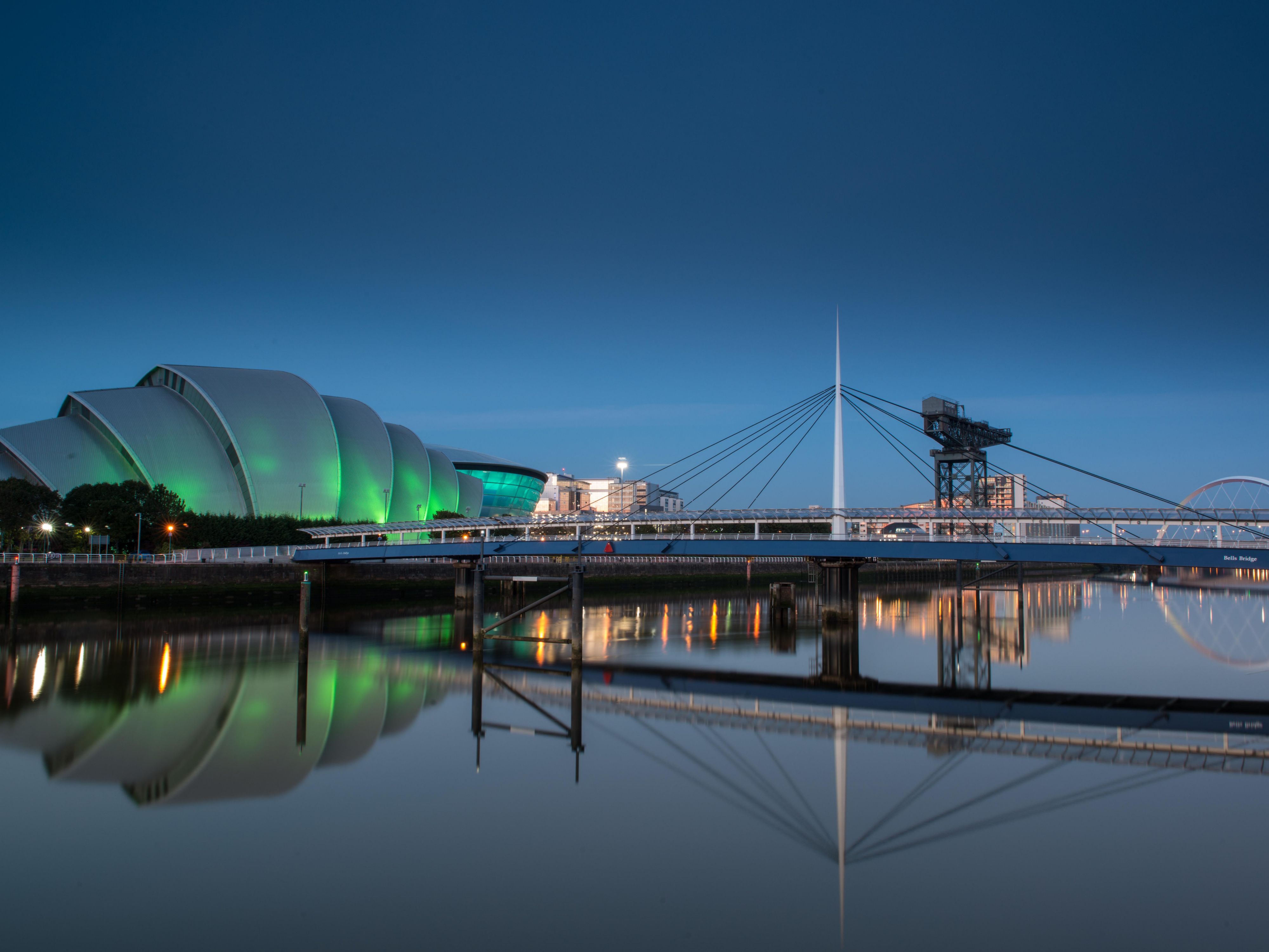 Glasgow city skyline