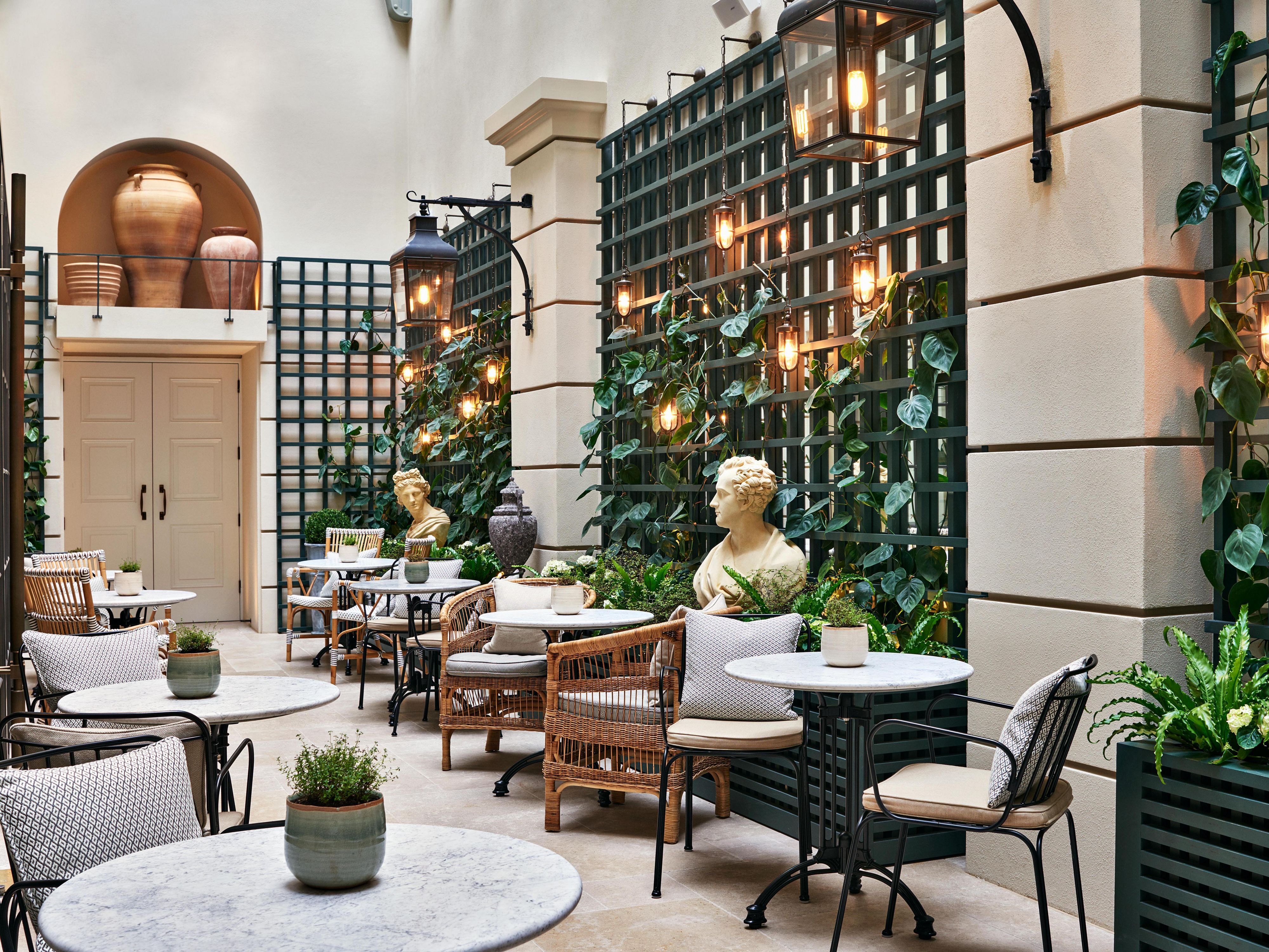 Palm Court's winter garden