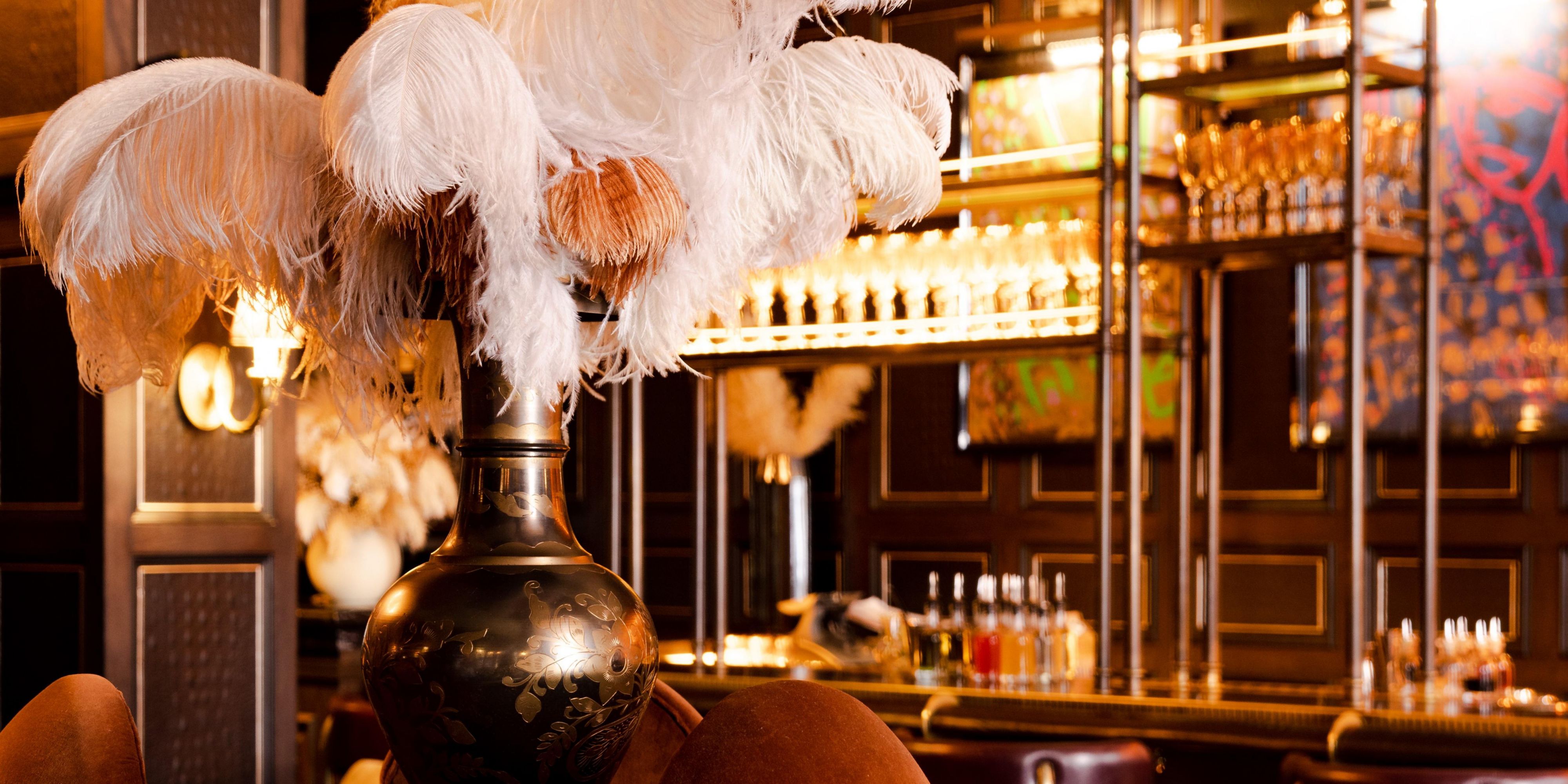 Step through an unassuming side door to uncover the stunning Fitz's Bar. 

Dripping in decadence, here is a place to lose yourself in the glitz of eras past while sipping on the latest cocktail innovations. Picture dazzling ostrich feathers, eclectic Victorian curiosities, a roaring fireplace and our shimmering mirrorball.