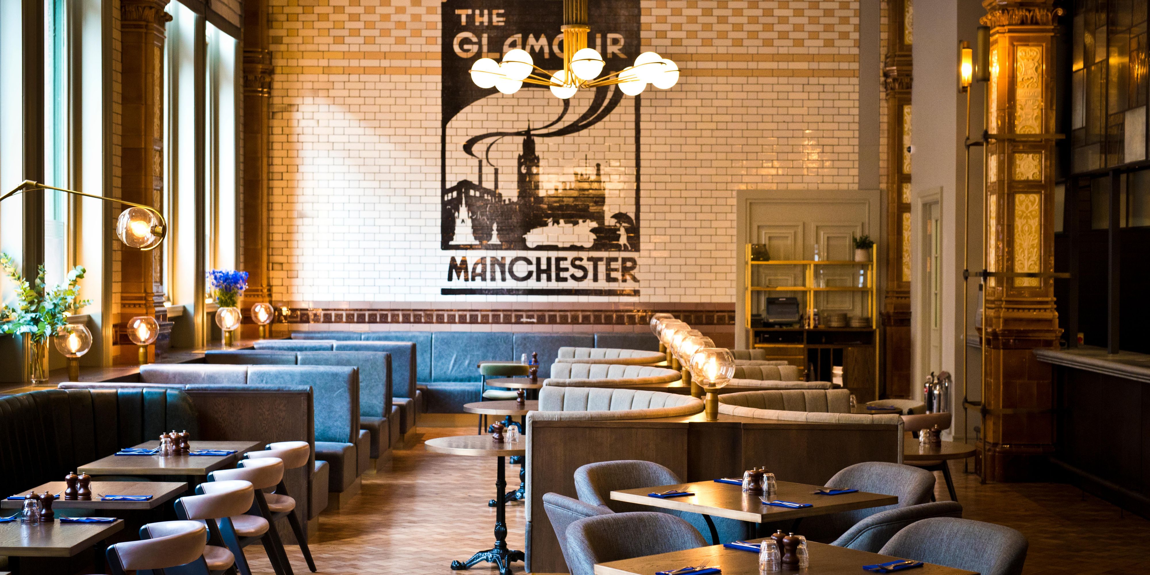 The Refuge Dining Room is a glam-meets-industrial destination restaurant that brings all tribes to the core of Kimpton Clocktower Hotel: local workers, city residents, visitors, business travellers, and everyone in between. The menu is eclectic, with small dishes and sharing platters that meld flavours from all over the world with Mancunian style.