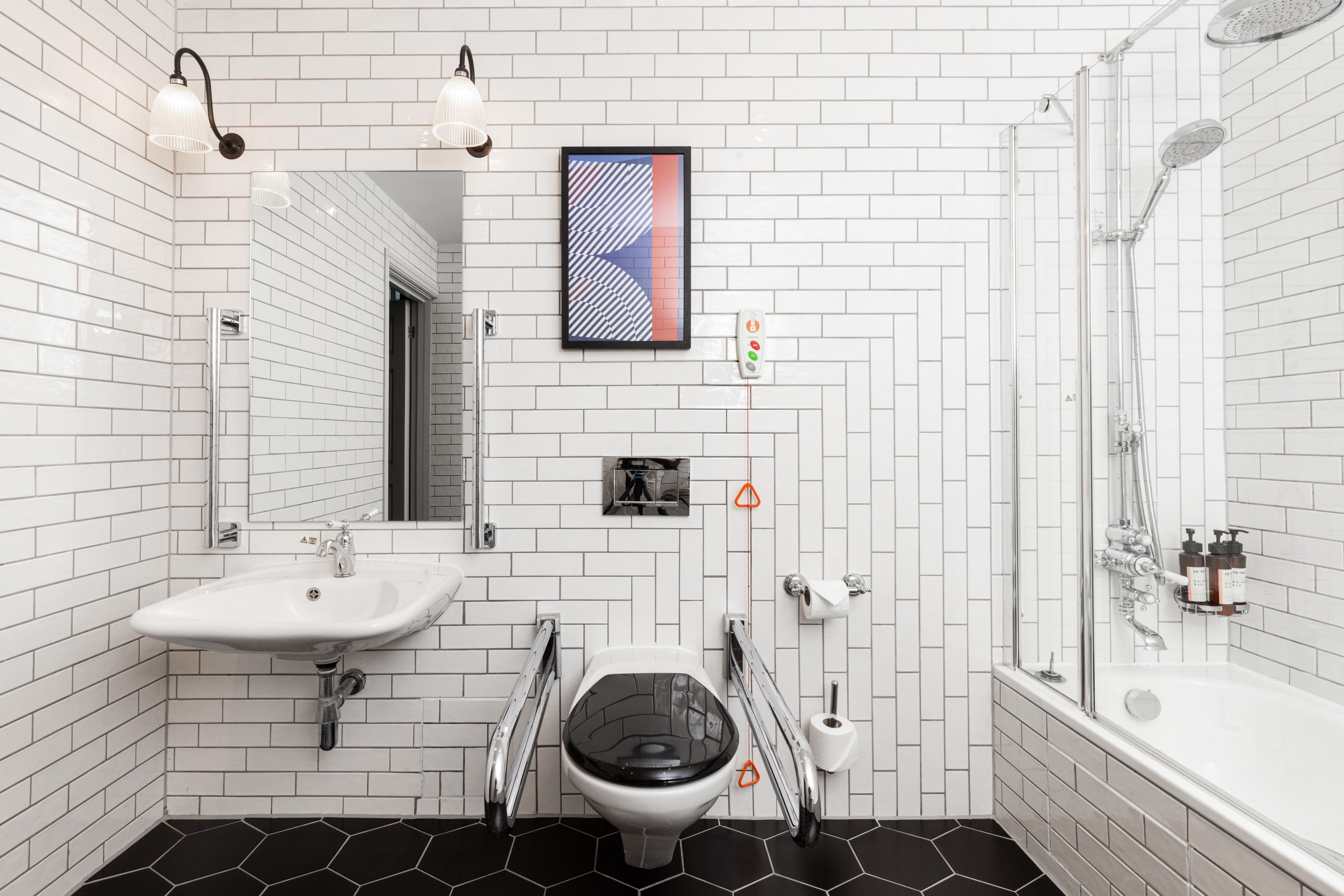 Accessible hotel bathroom