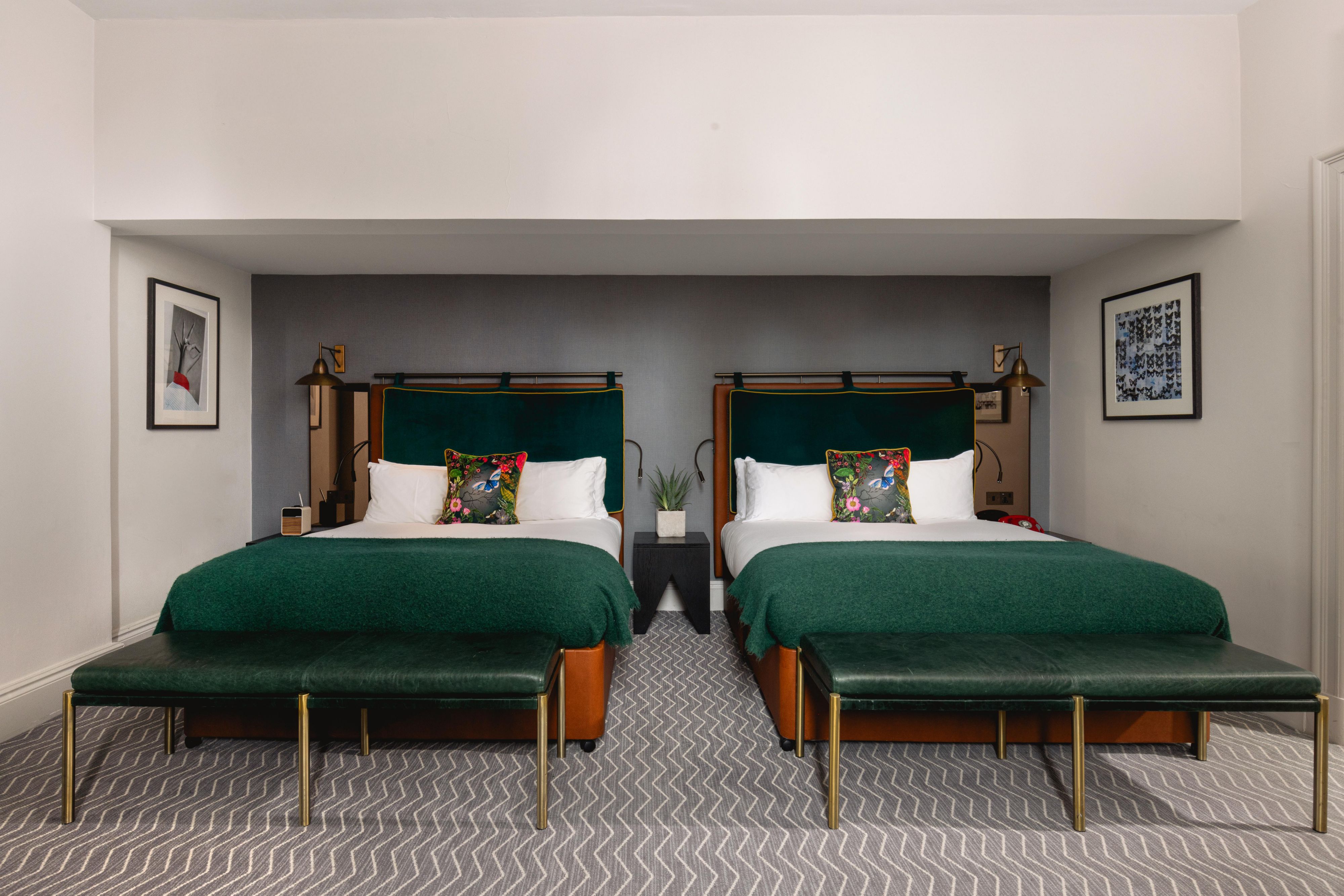 2 king sized bedrooms in a luxury hotel king suite