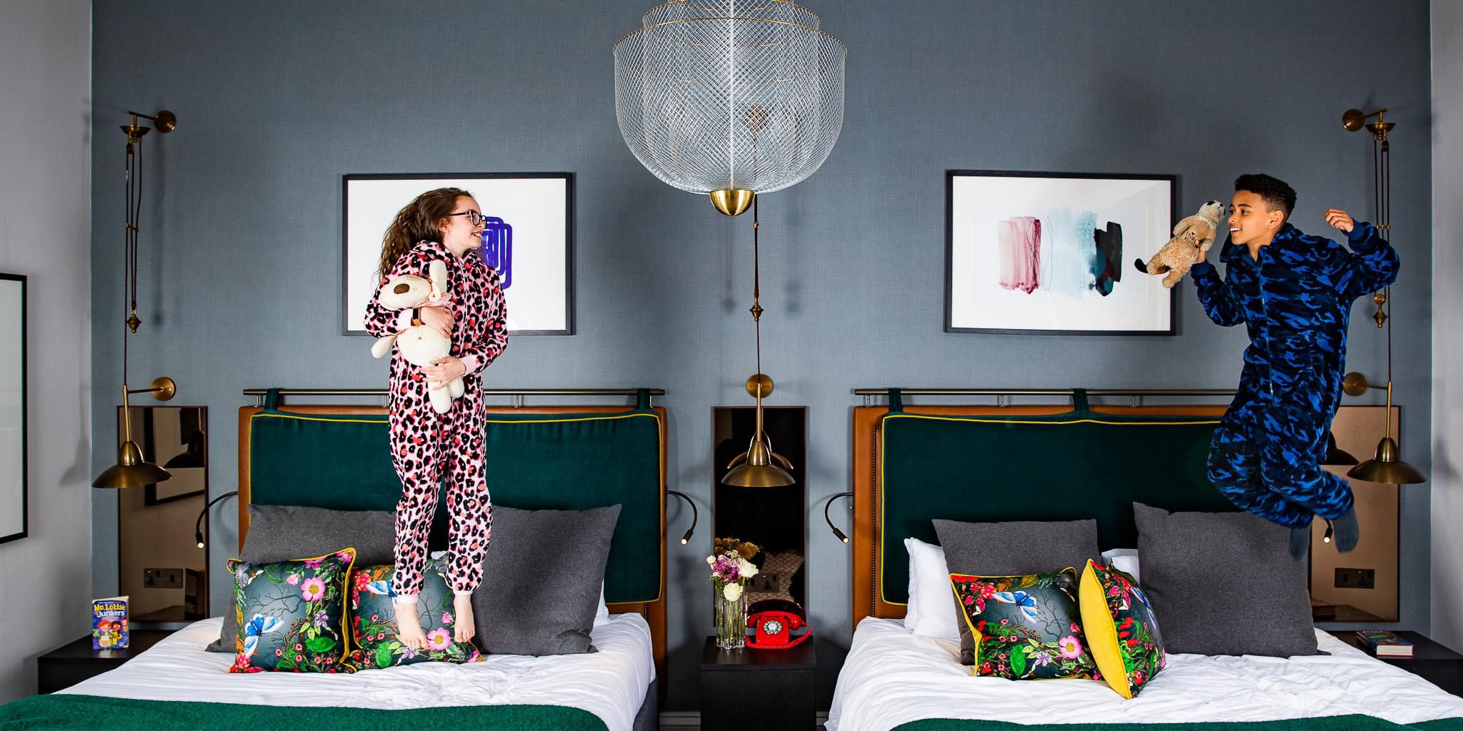 Enjoy a luxury stay in central Manchester with fun for the whole family! Kids get free breakfast, nightly cinema screenings, and free ice cream every evening, while adults can unwind with complimentary drinks at social hour and seasonal treats. The perfect balance of family fun and relaxation awaits! 