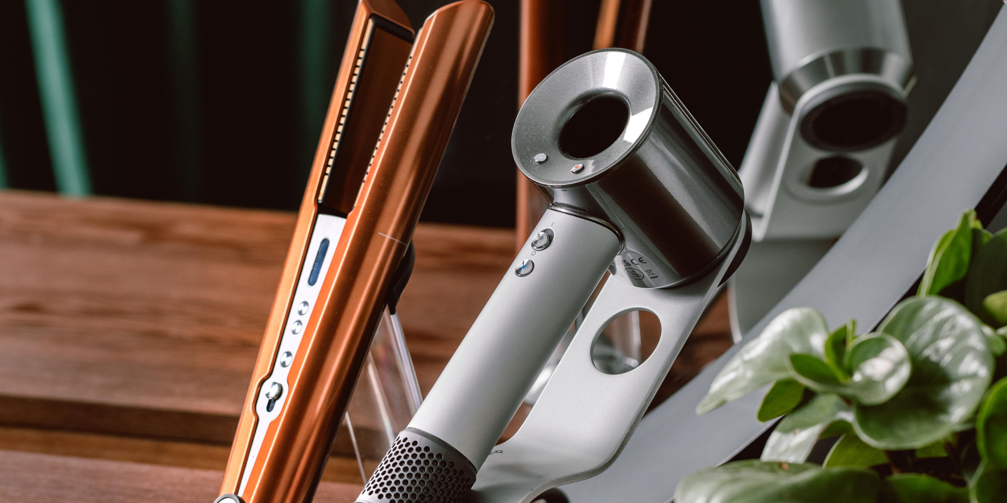 Dyson hair styling tools such as hairdryer and hair straightener 