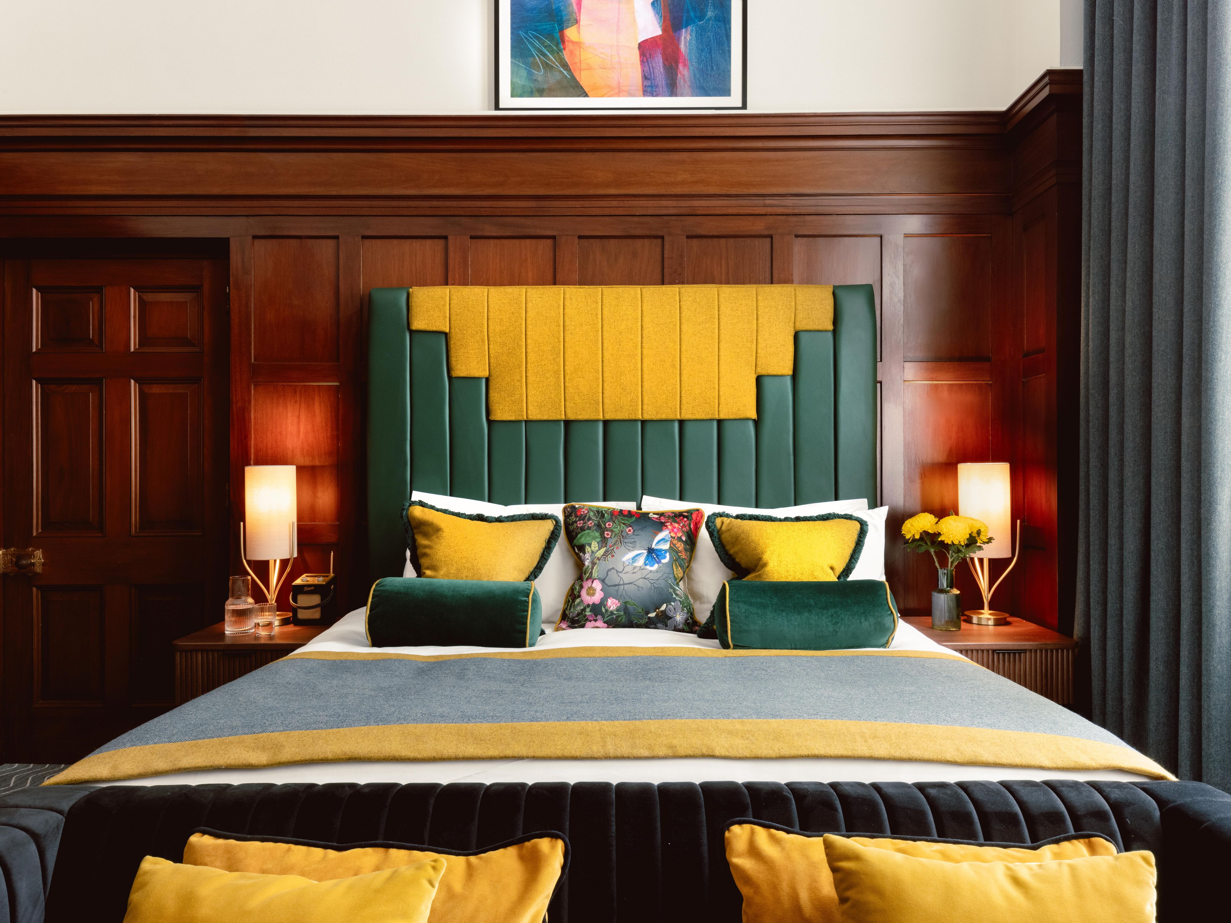 Comfy bed at the Kimpton Clocktower Hotel