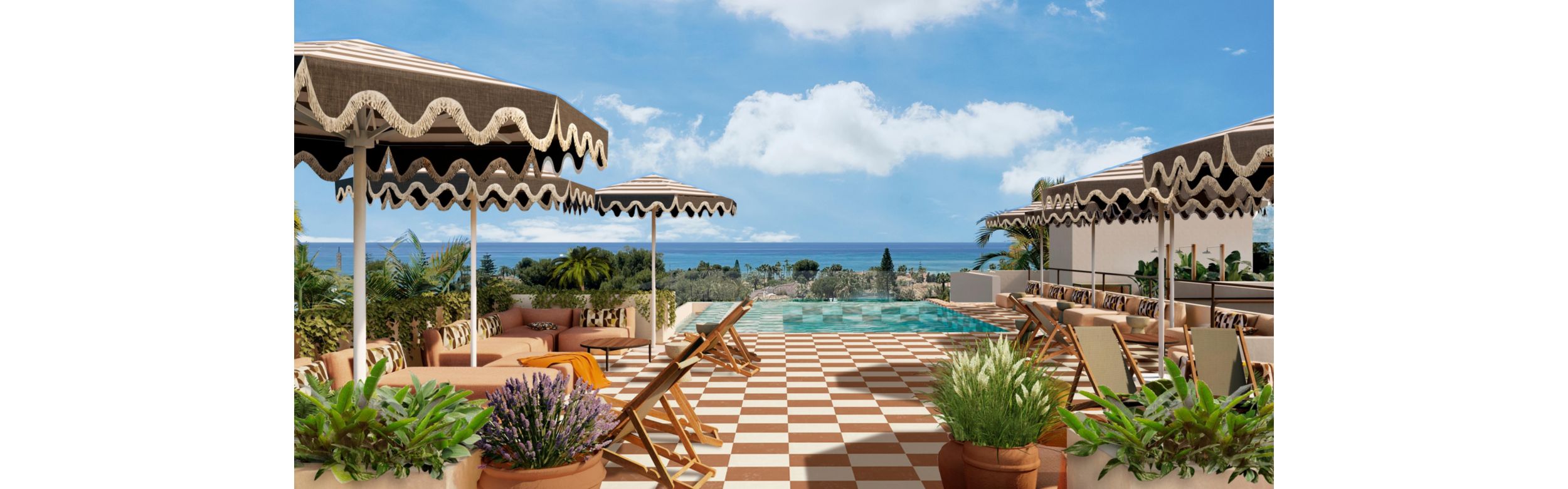 firepit overlooking the beach at dusk