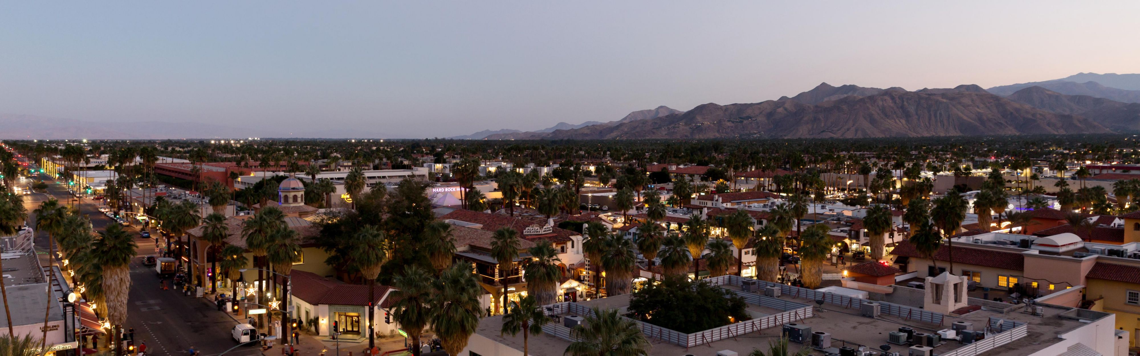 Palm Springs as viewed from Kimpton Rowan Hotel
