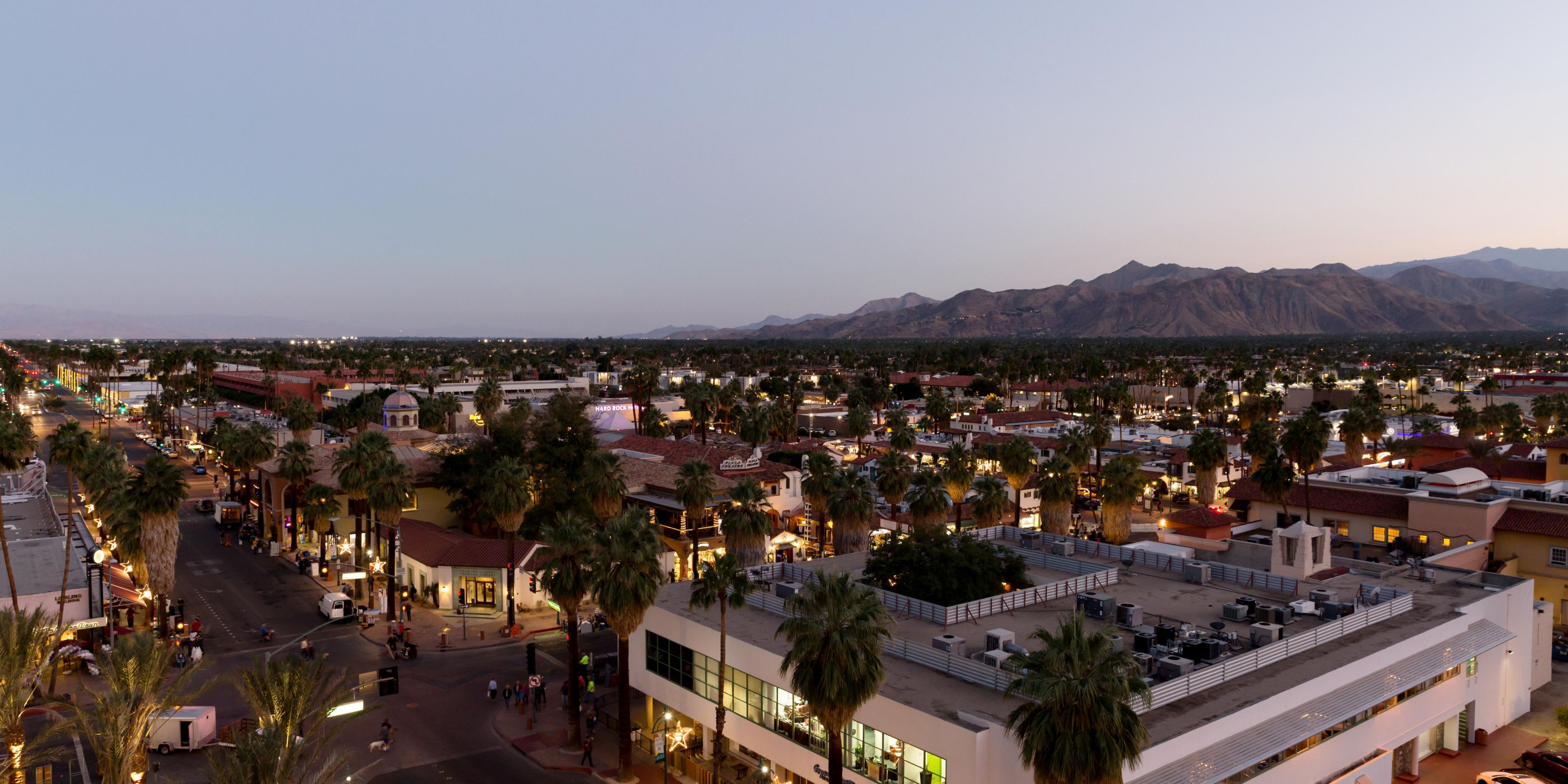 Palm Springs as viewed from Kimpton Rowan Hotel