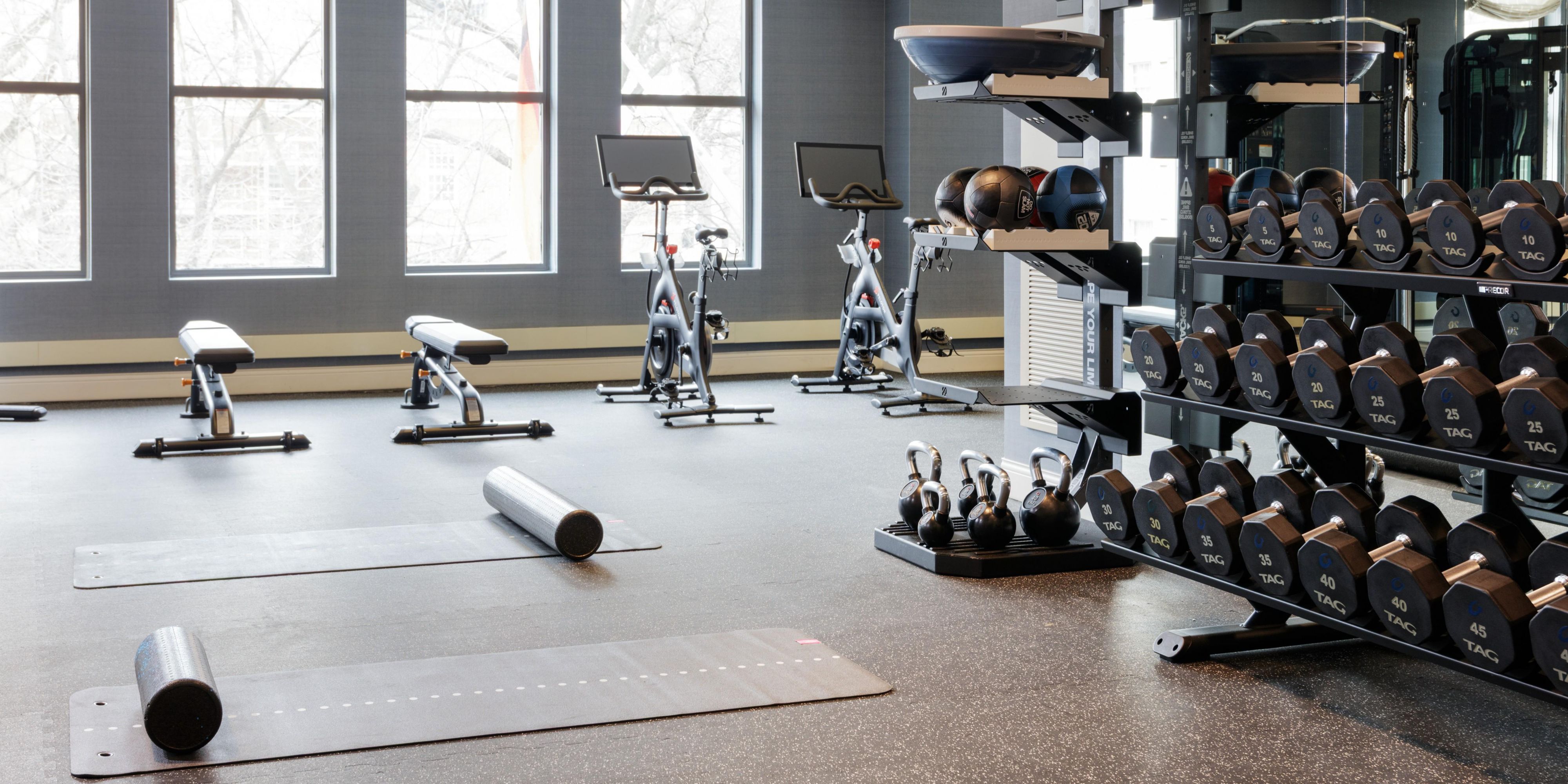 Fitness Center Overlooking Independence Park